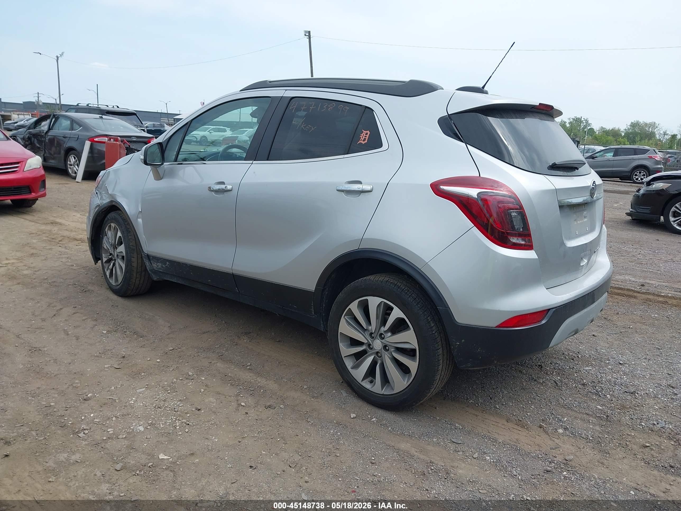 2019 Buick Encore Fwd Preferred Silver vin: KL4CJASB2KB886290