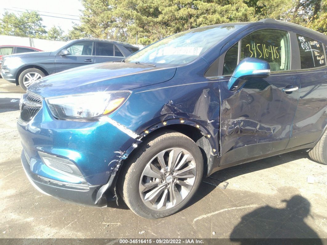 2019 Buick Encore Preferred Синий vin: KL4CJASB2KB890176