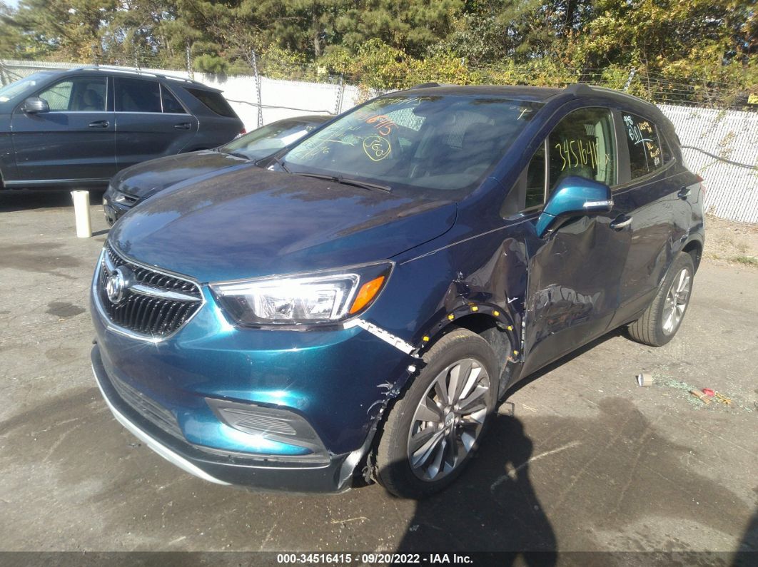 2019 Buick Encore Preferred Синий vin: KL4CJASB2KB890176