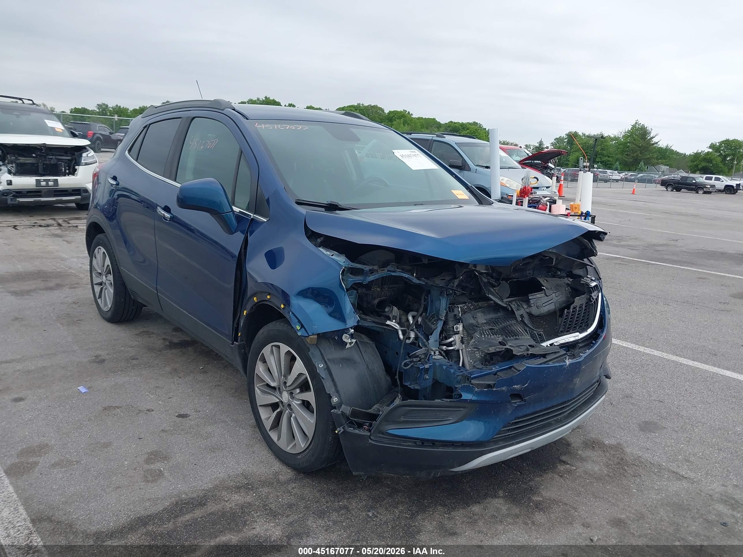 2020 Buick Encore Fwd Preferred Синий vin: KL4CJASB2LB046186