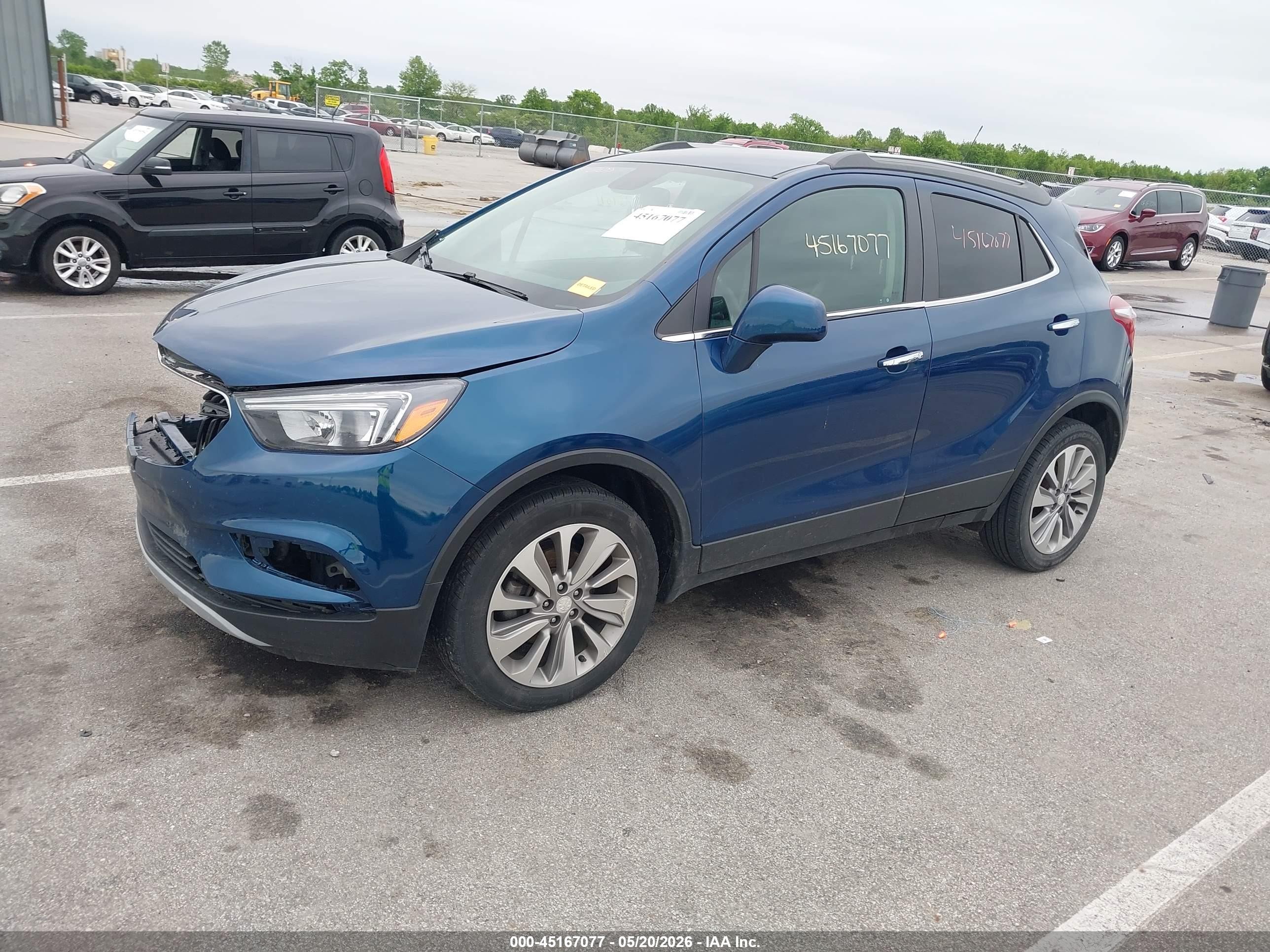 2020 Buick Encore Fwd Preferred Синий vin: KL4CJASB2LB046186