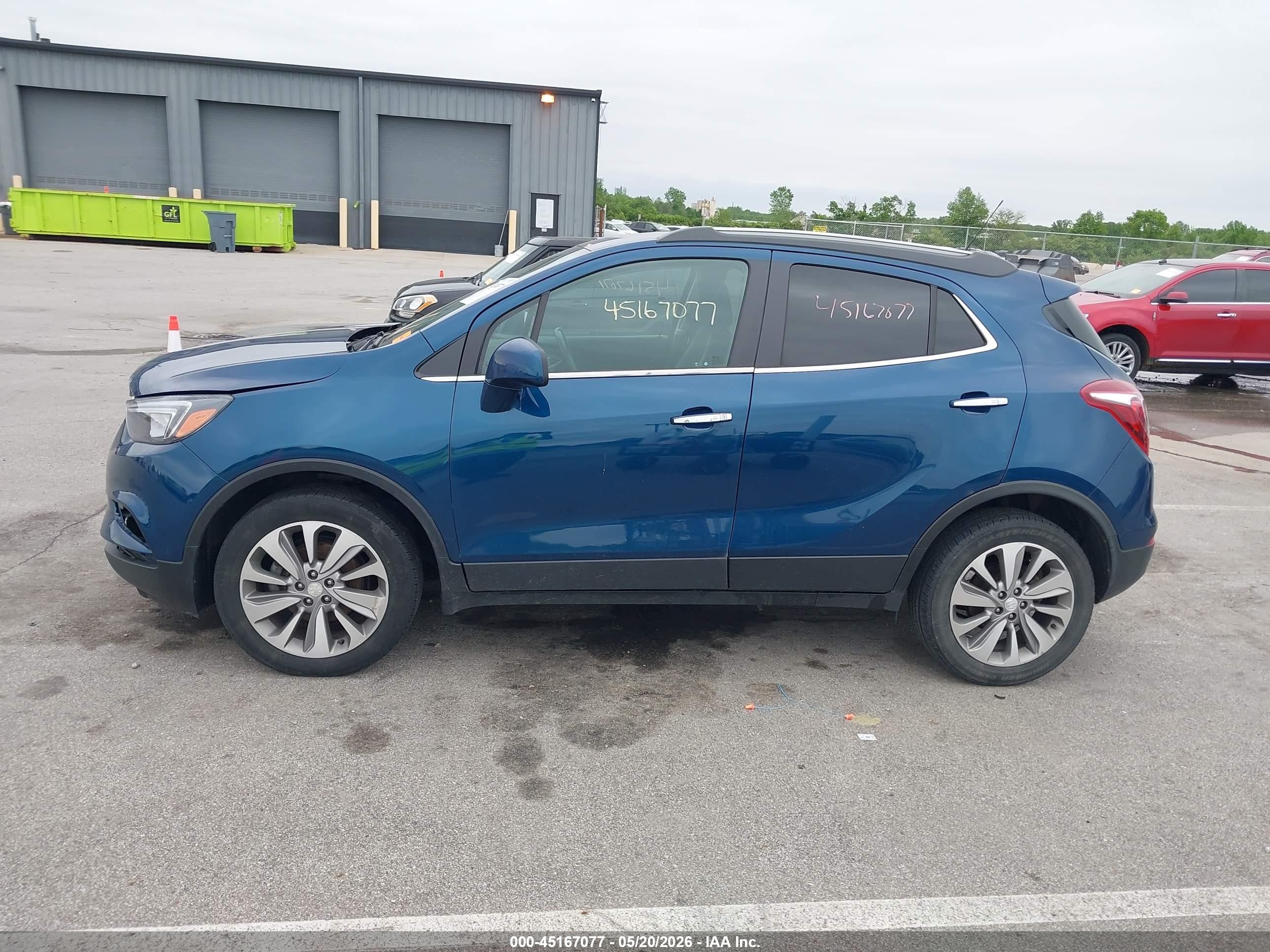 2020 Buick Encore Fwd Preferred Синий vin: KL4CJASB2LB046186