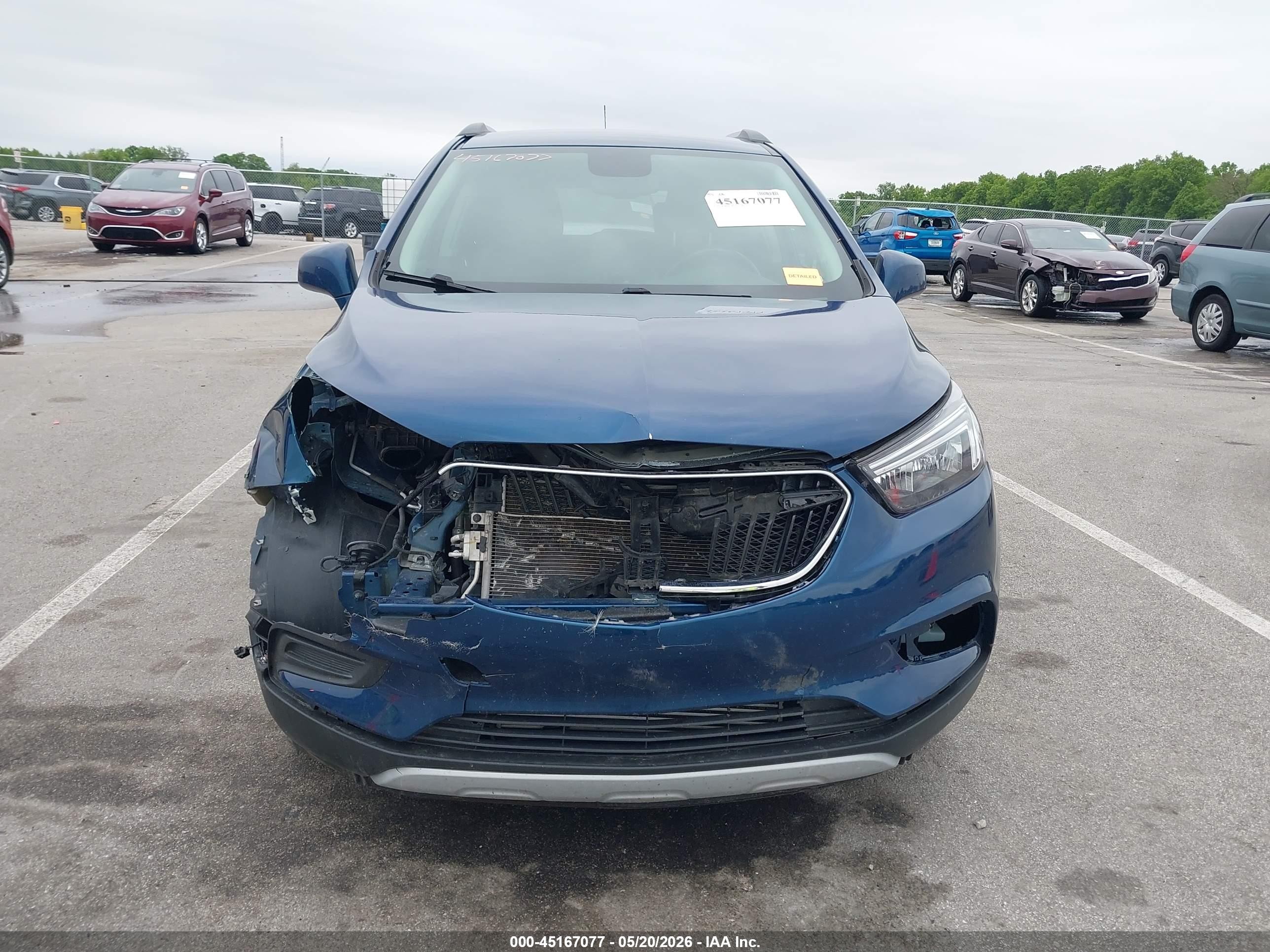 2020 Buick Encore Fwd Preferred Синий vin: KL4CJASB2LB046186