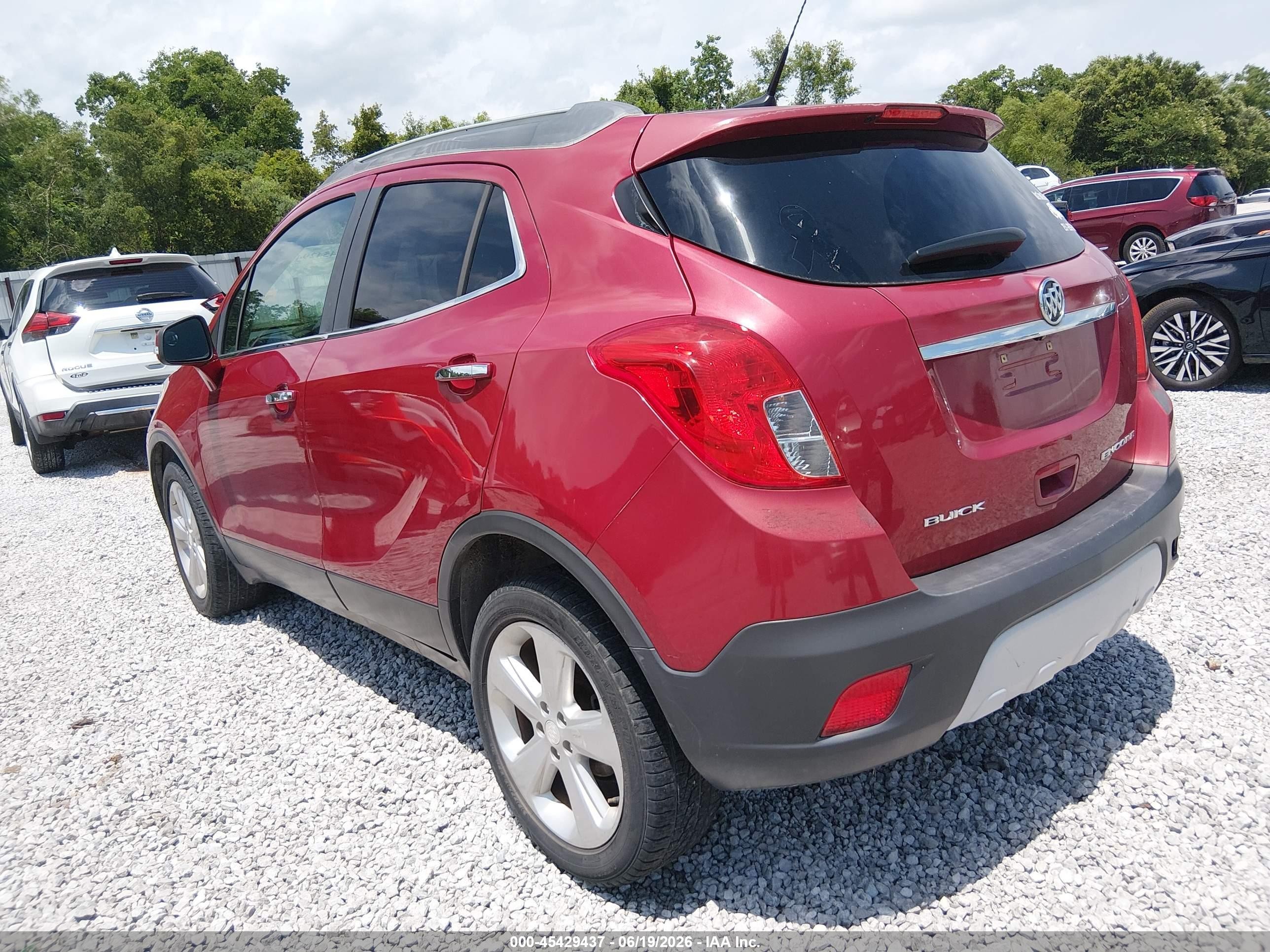 2014 Buick Encore   Red vin: KL4CJASB3EB584348