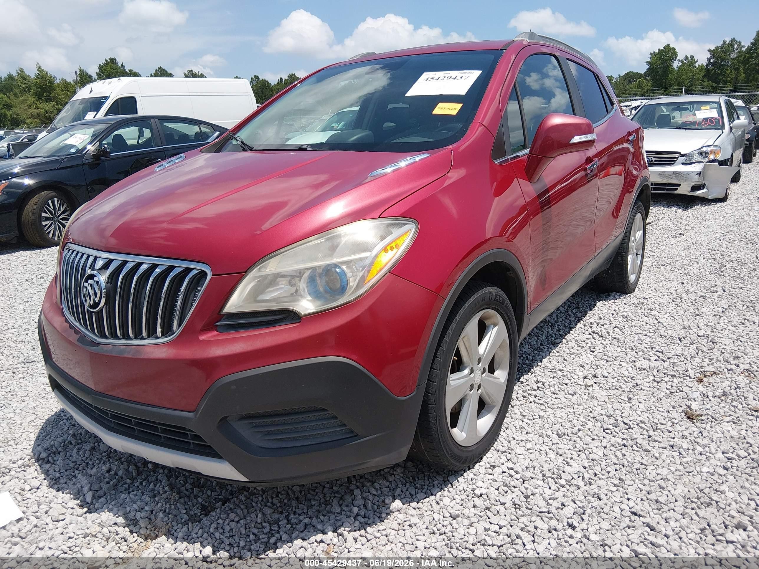 2014 Buick Encore   Red vin: KL4CJASB3EB584348