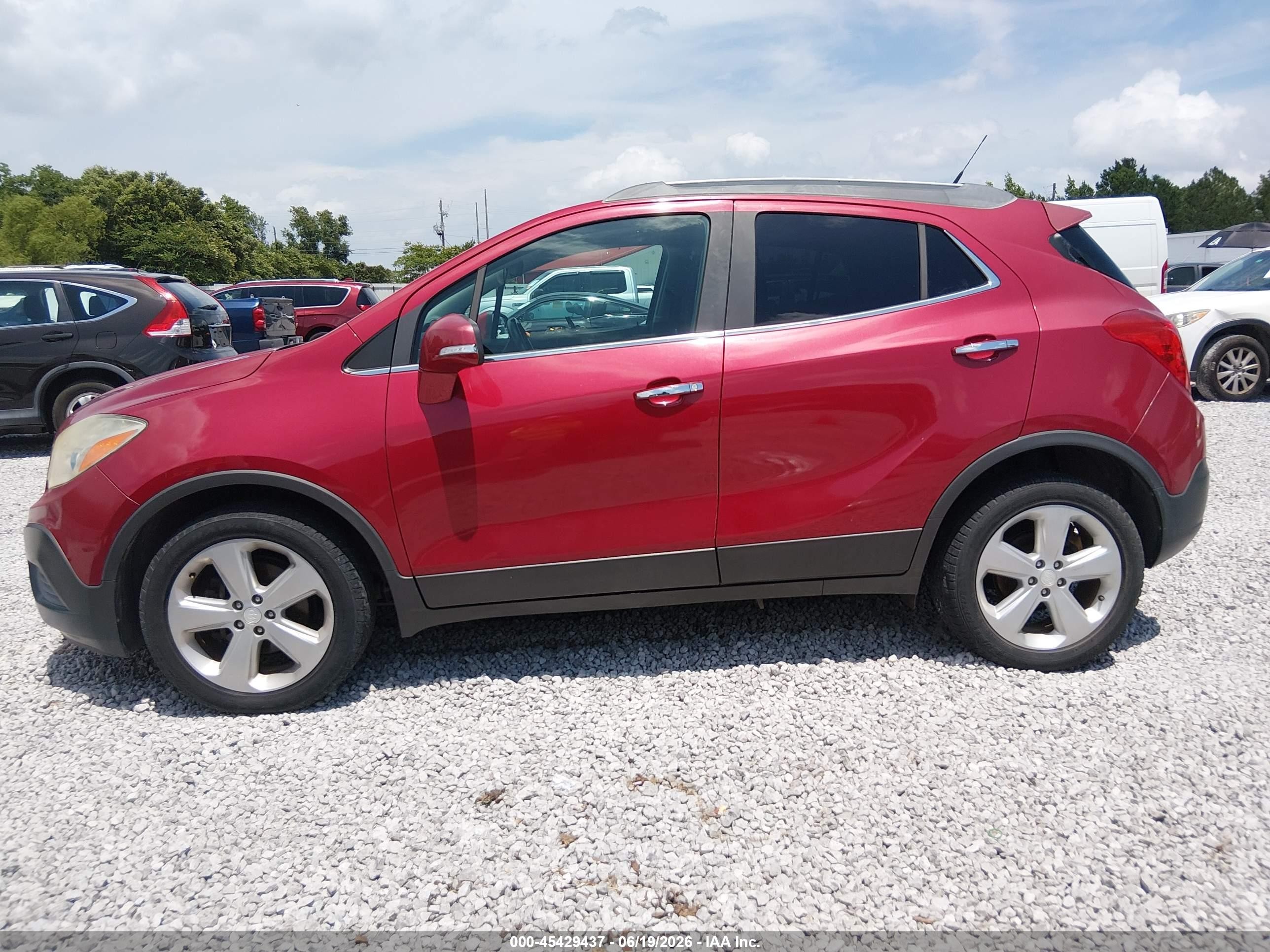 2014 Buick Encore   Red vin: KL4CJASB3EB584348
