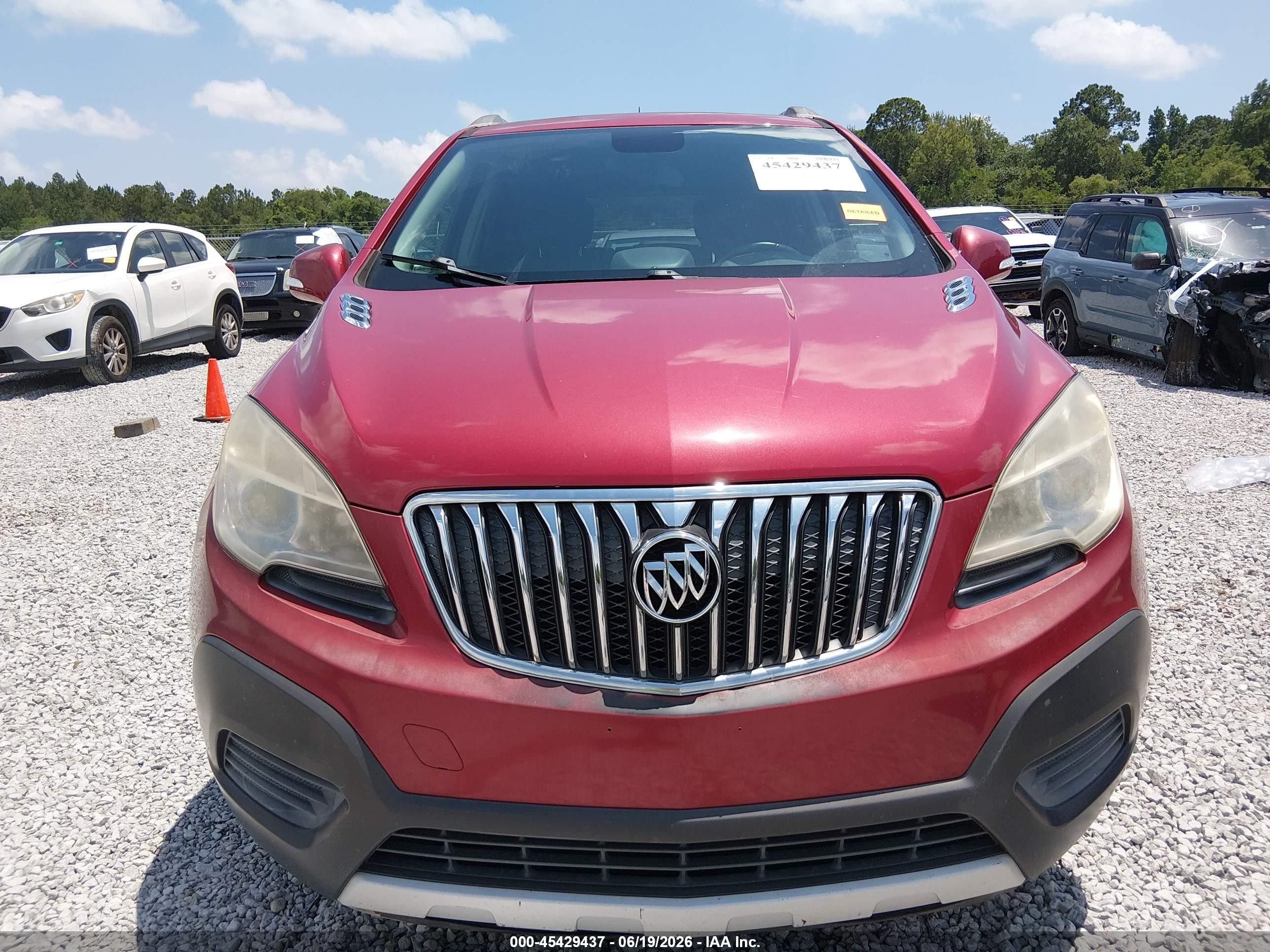 2014 Buick Encore   Red vin: KL4CJASB3EB584348