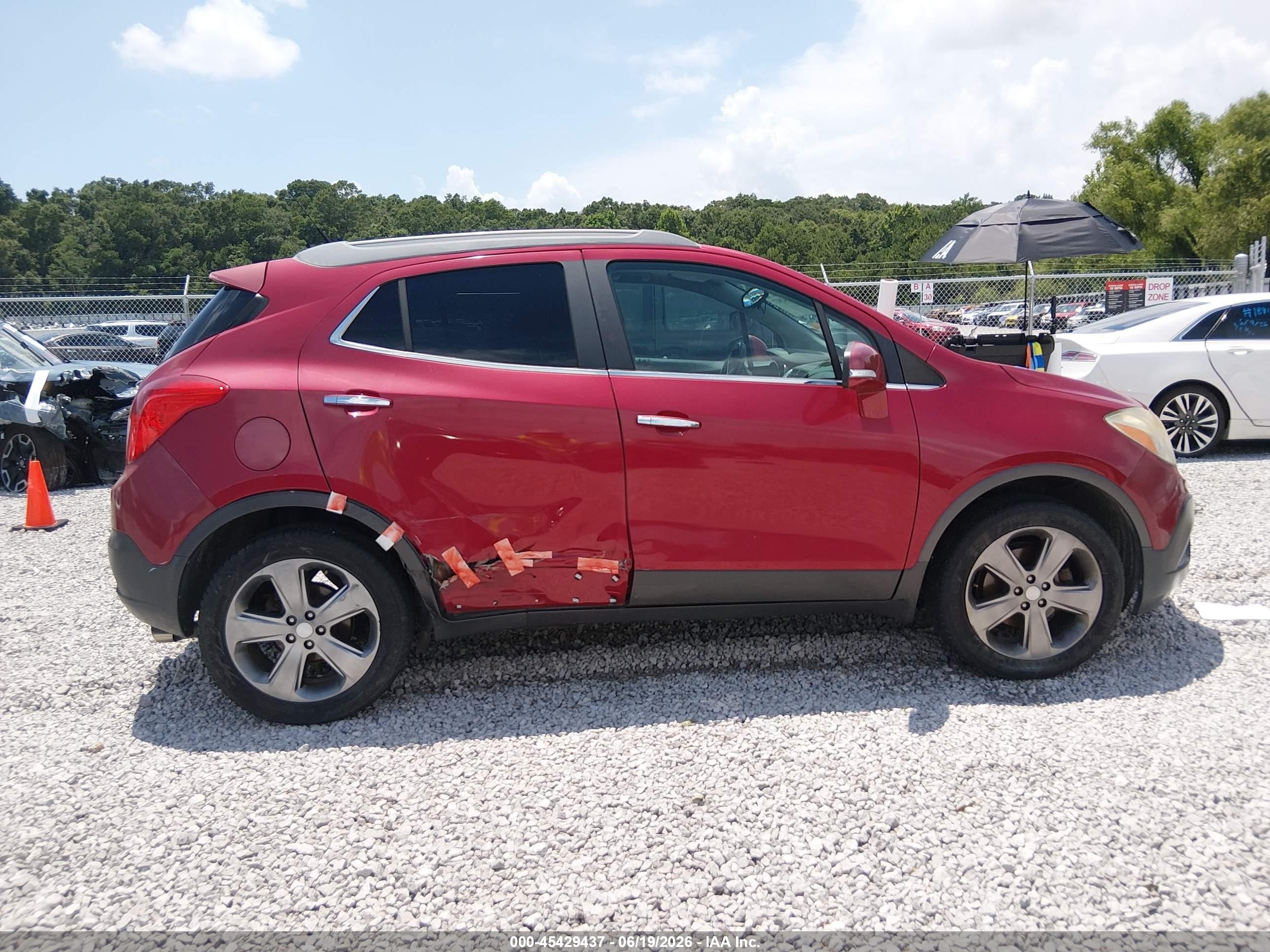 2014 Buick Encore   Red vin: KL4CJASB3EB584348