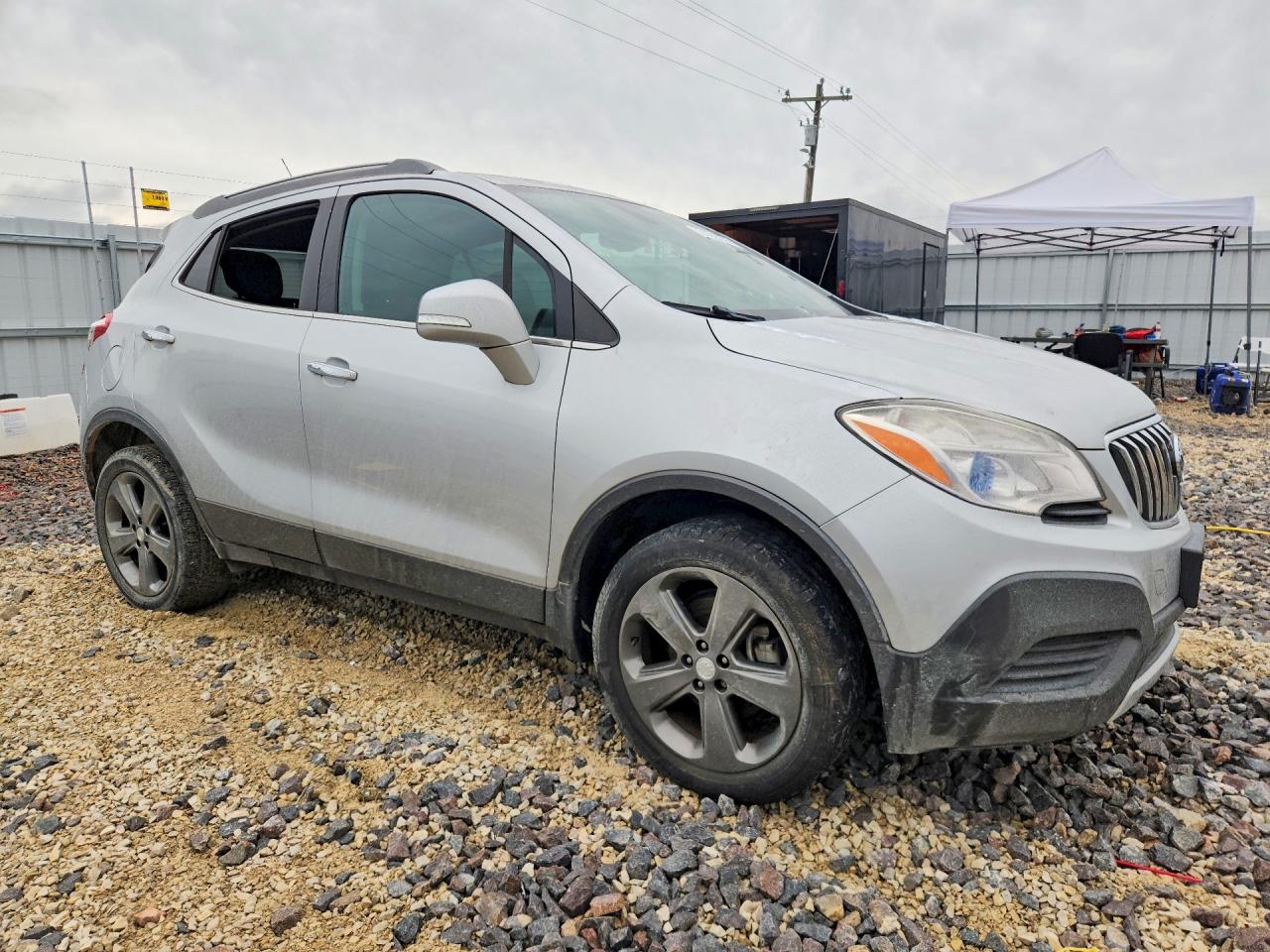 2014 Buick Encore Silver vin: KL4CJASB3EB783349