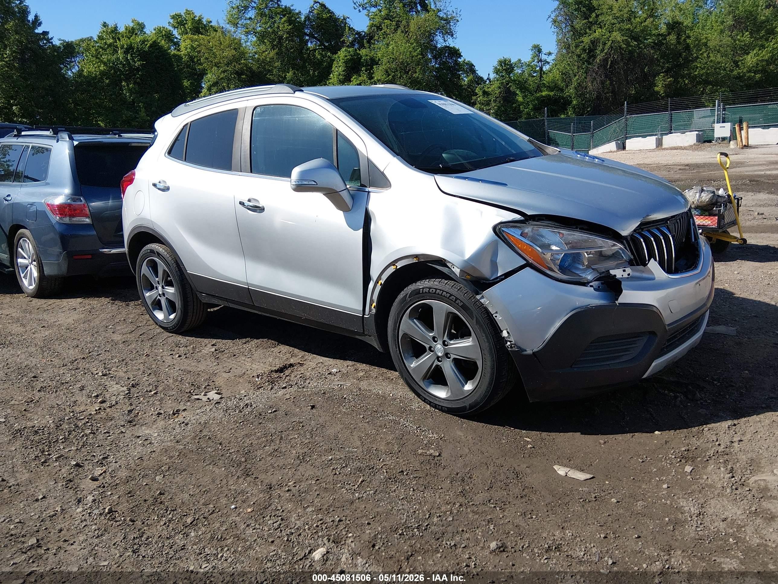 2014 Buick Encore   Silver vin: KL4CJASB3EB784761