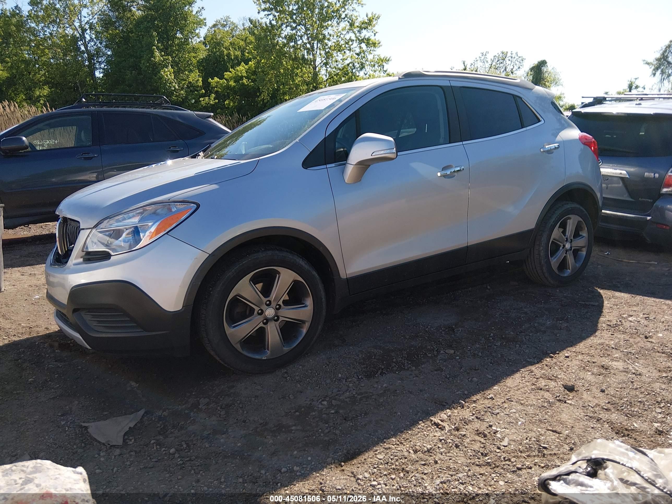 2014 Buick Encore   Silver vin: KL4CJASB3EB784761