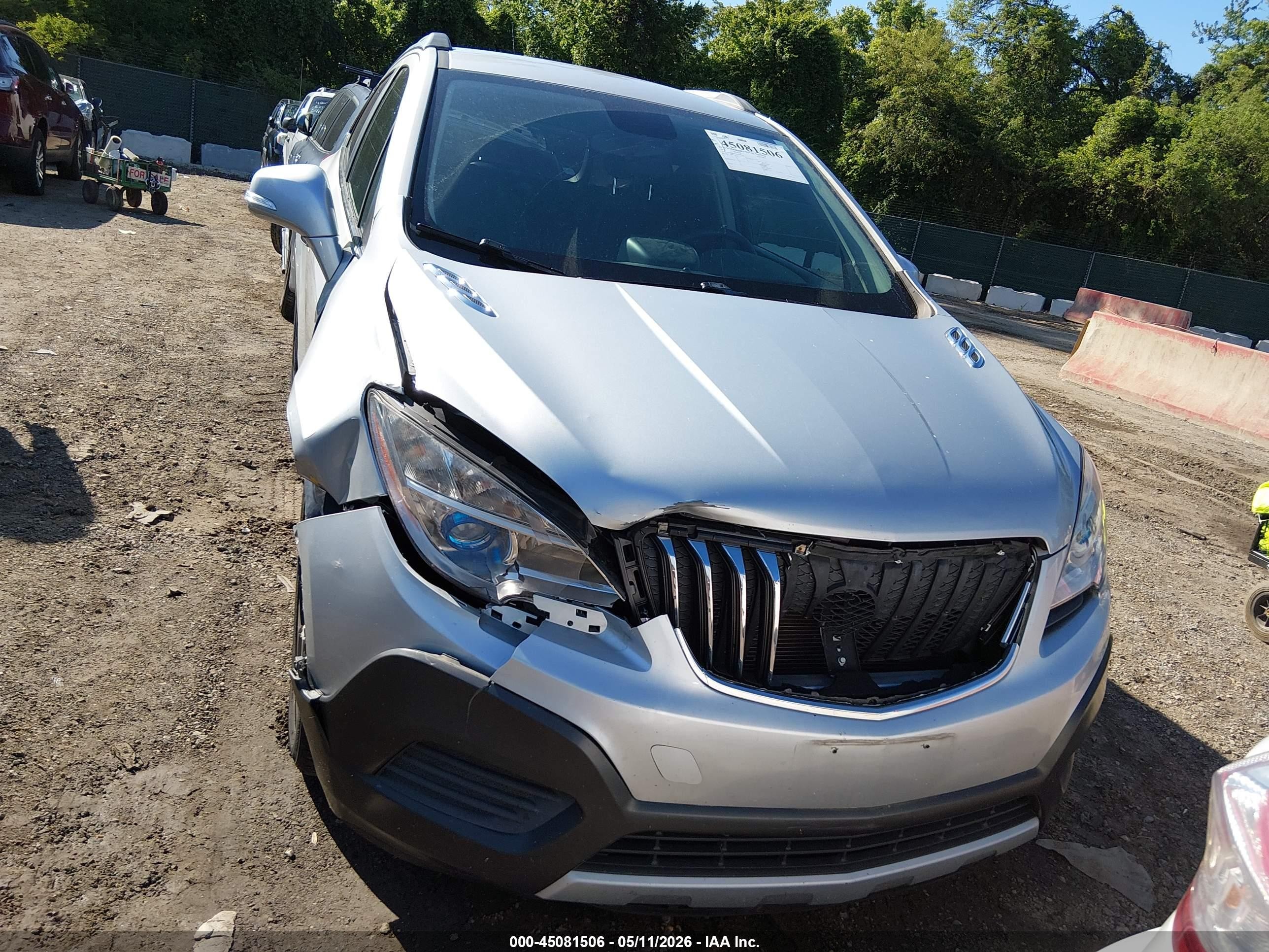 2014 Buick Encore   Silver vin: KL4CJASB3EB784761