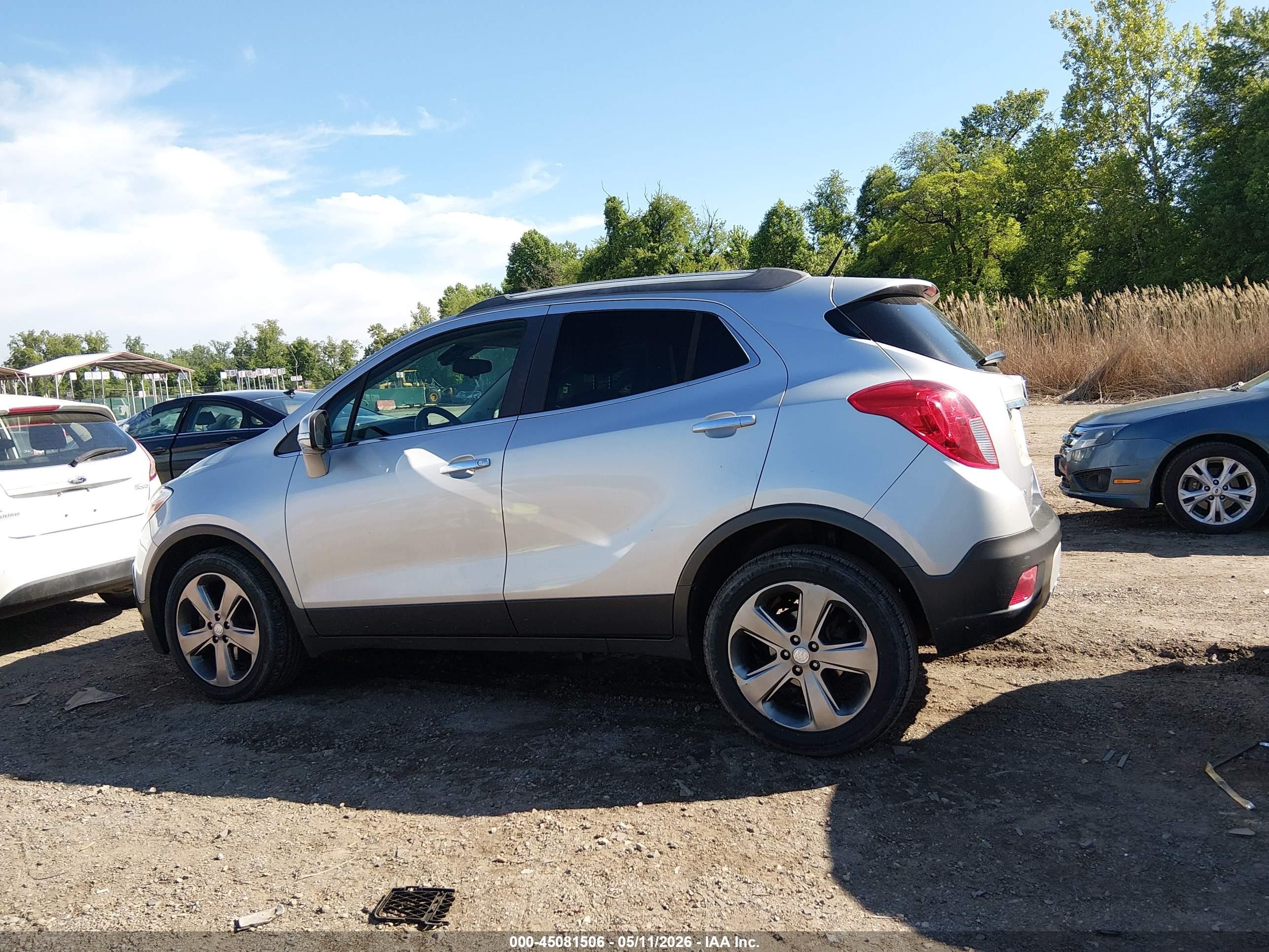 2014 Buick Encore   Silver vin: KL4CJASB3EB784761