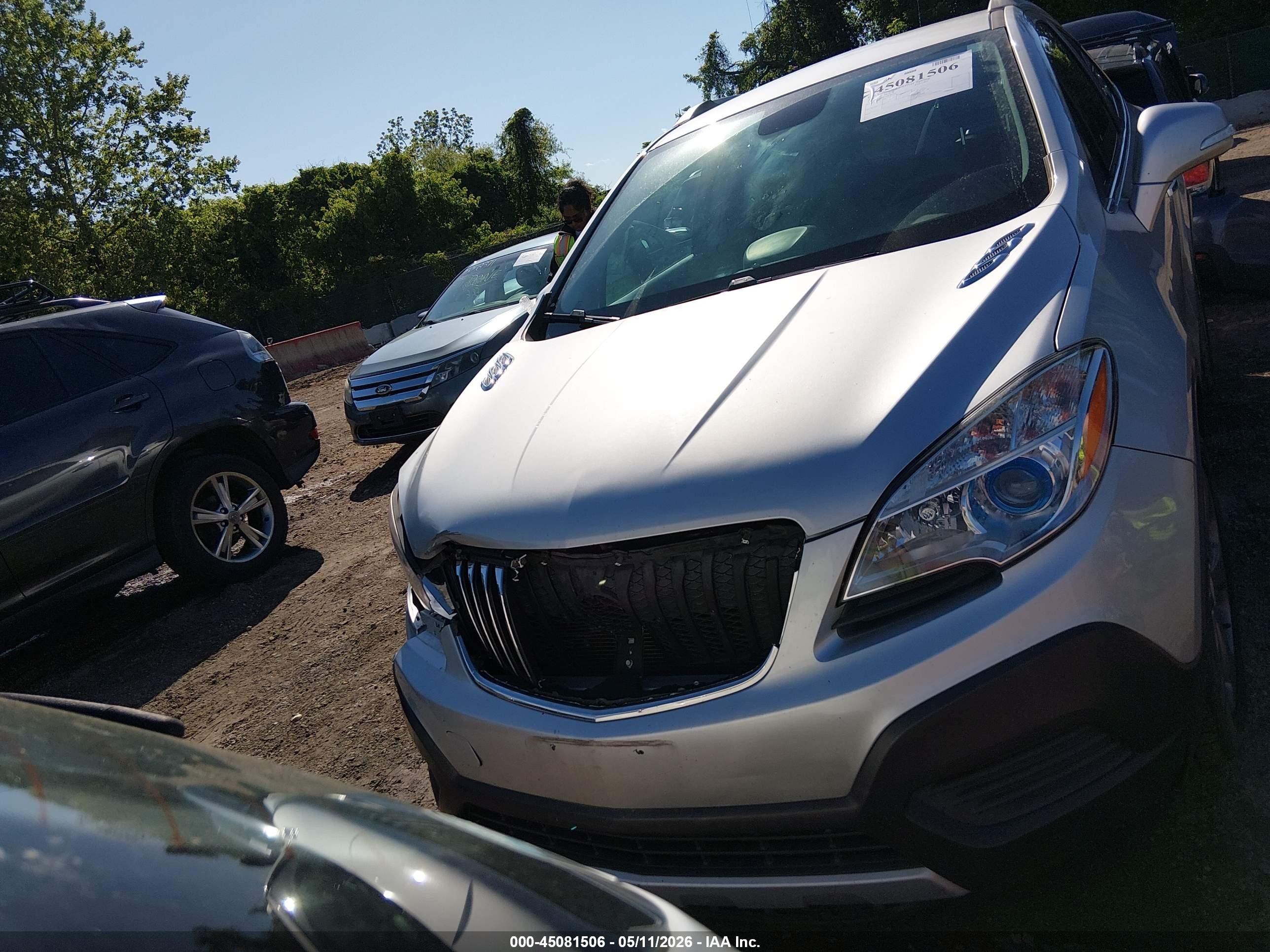 2014 Buick Encore   Silver vin: KL4CJASB3EB784761