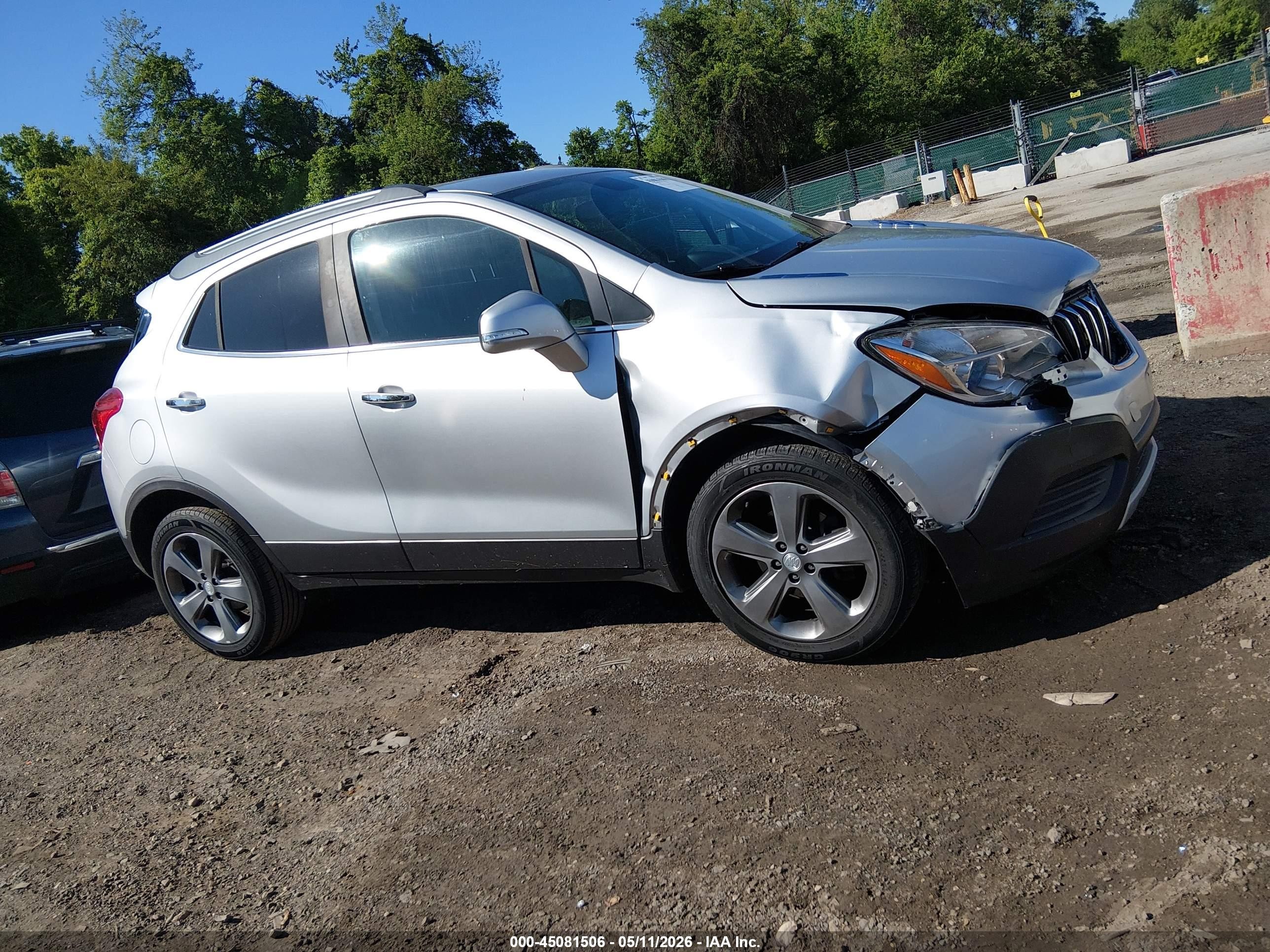 2014 Buick Encore   Silver vin: KL4CJASB3EB784761