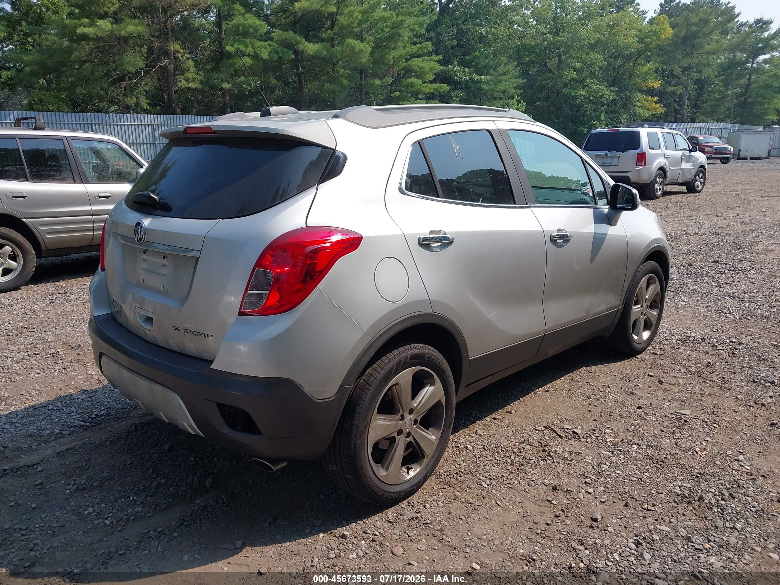 2015 Buick Encore   Silver vin: KL4CJASB3FB051417