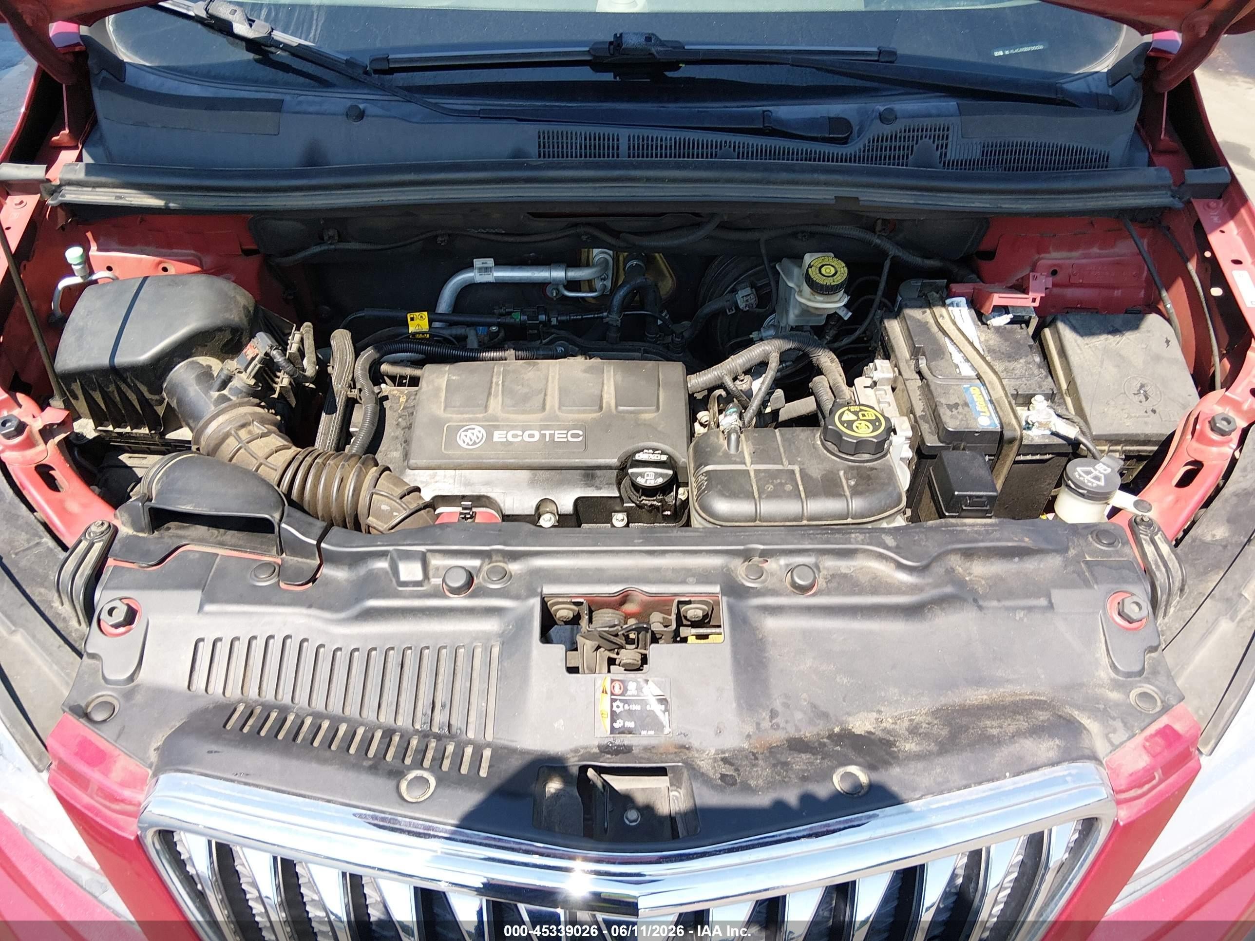 2015 Buick Encore   Красный vin: KL4CJASB3FB101233
