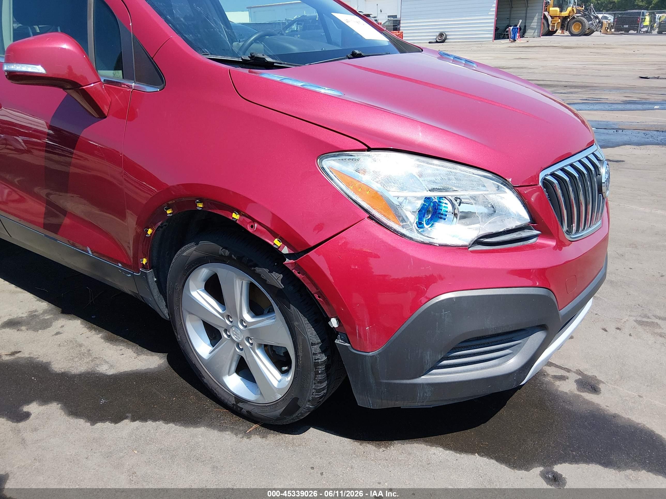 2015 Buick Encore   Красный vin: KL4CJASB3FB101233