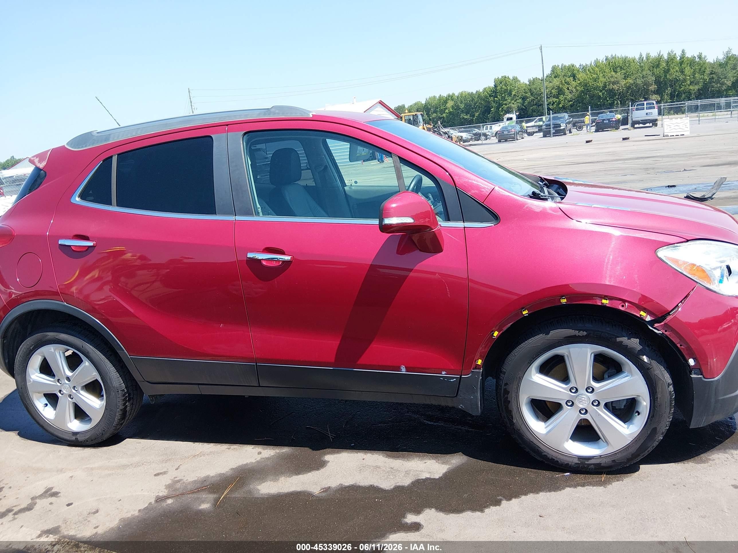 2015 Buick Encore   Красный vin: KL4CJASB3FB101233