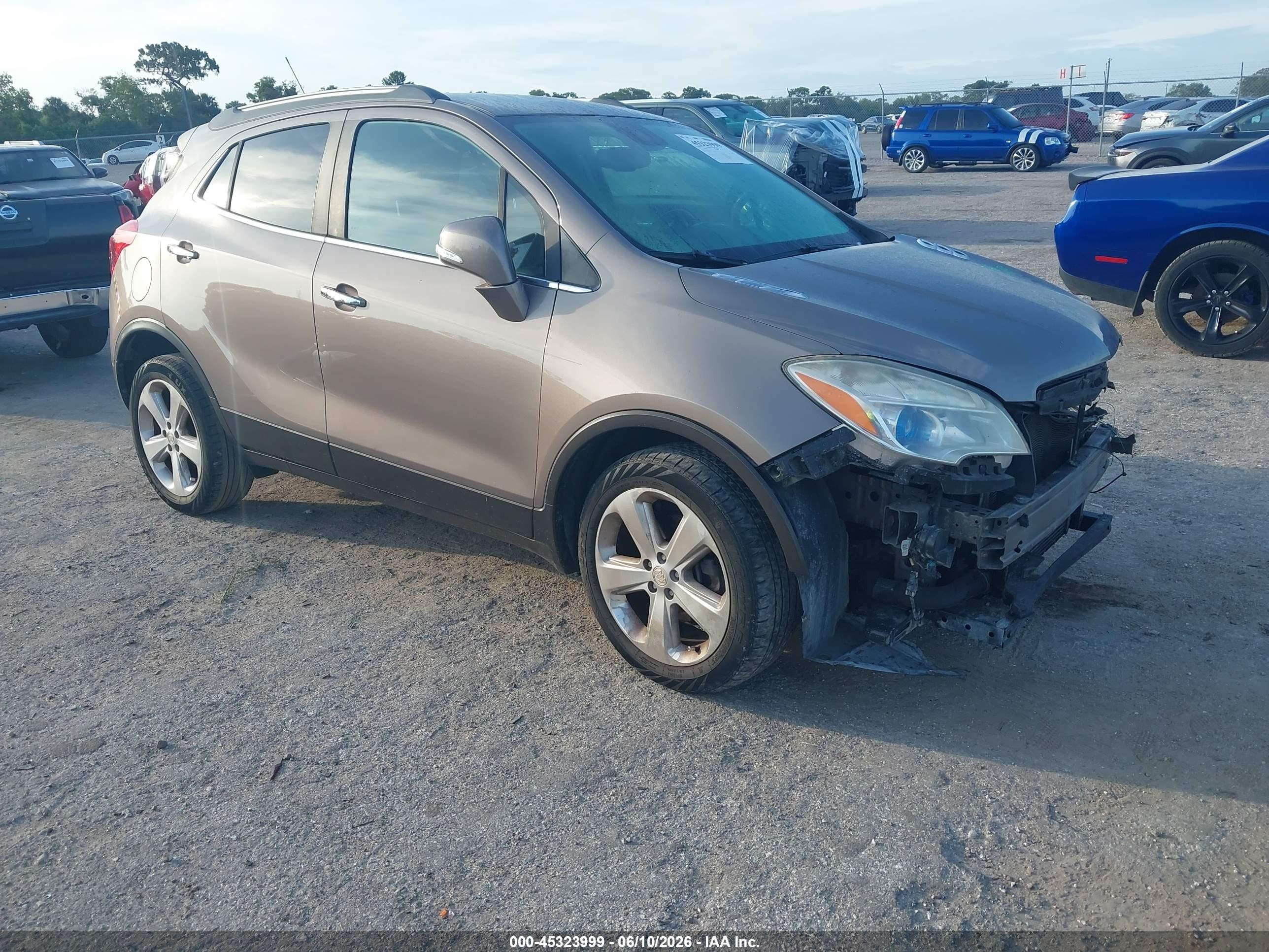 2015 Buick Encore   Серый vin: KL4CJASB3FB104441