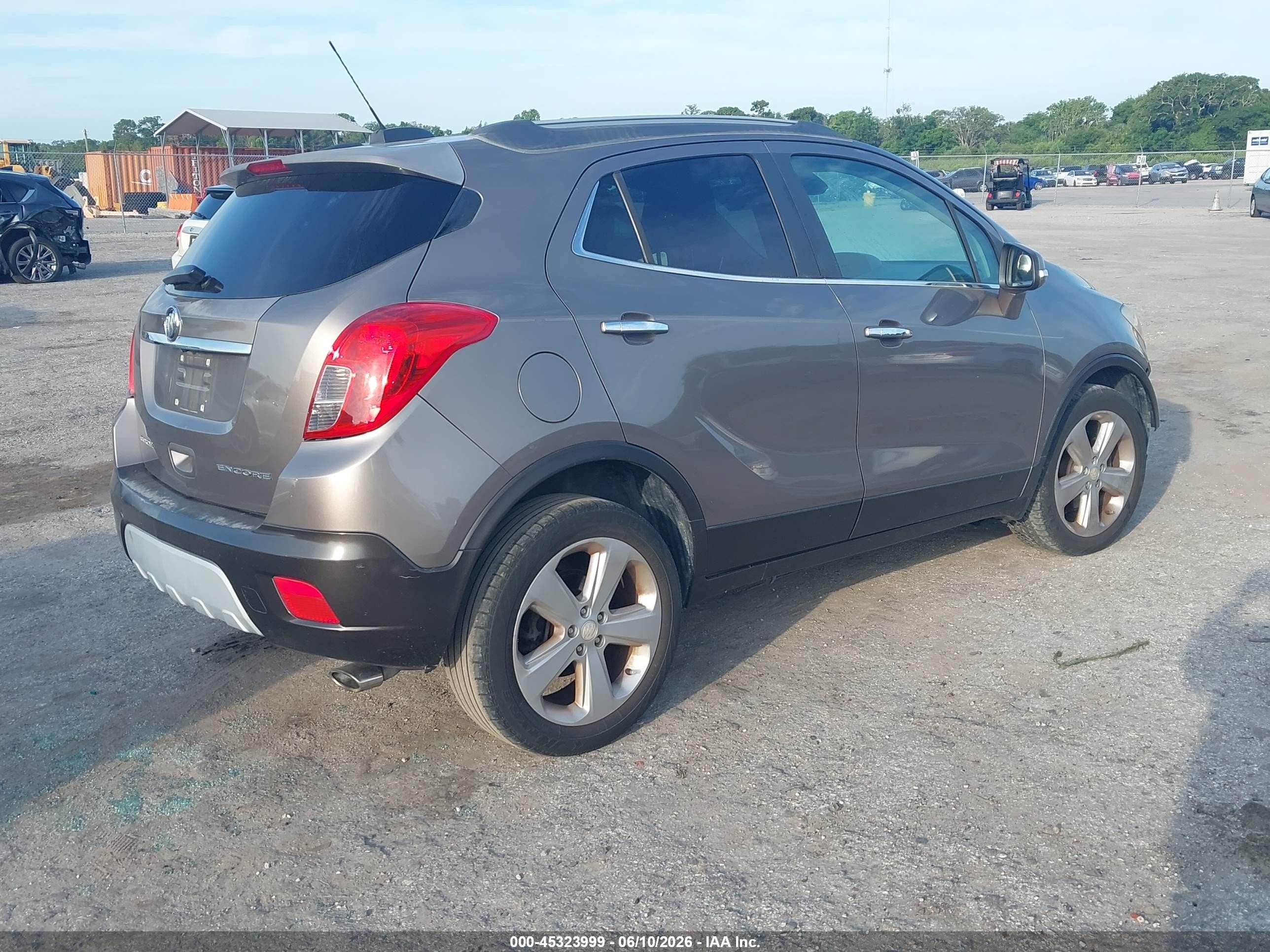 2015 Buick Encore   Серый vin: KL4CJASB3FB104441