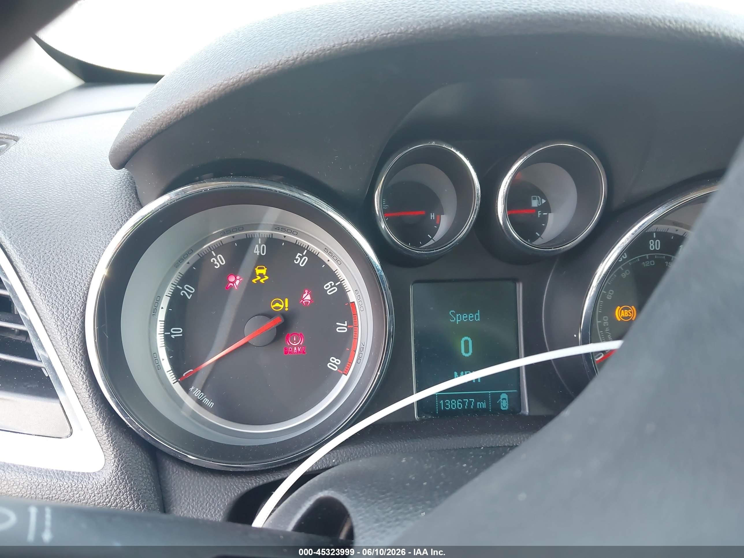 2015 Buick Encore   Серый vin: KL4CJASB3FB104441