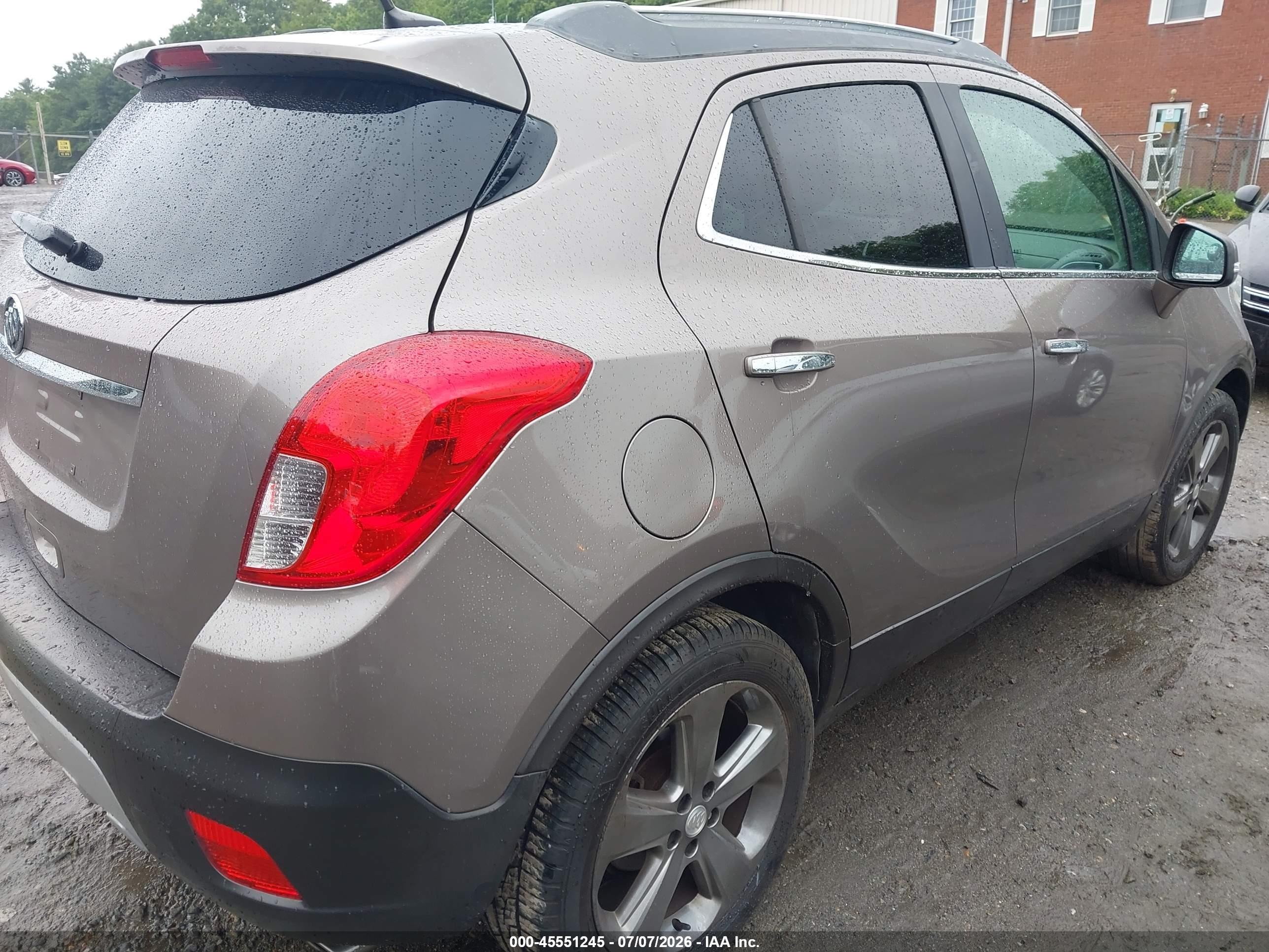 2014 Buick Encore   Brown vin: KL4CJASB4EB757780