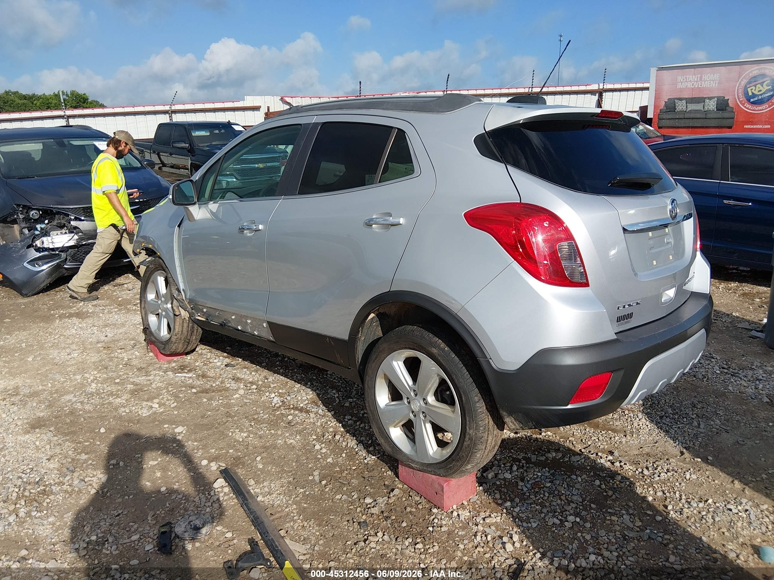 2015 Buick Encore   Silver vin: KL4CJASB4FB056433