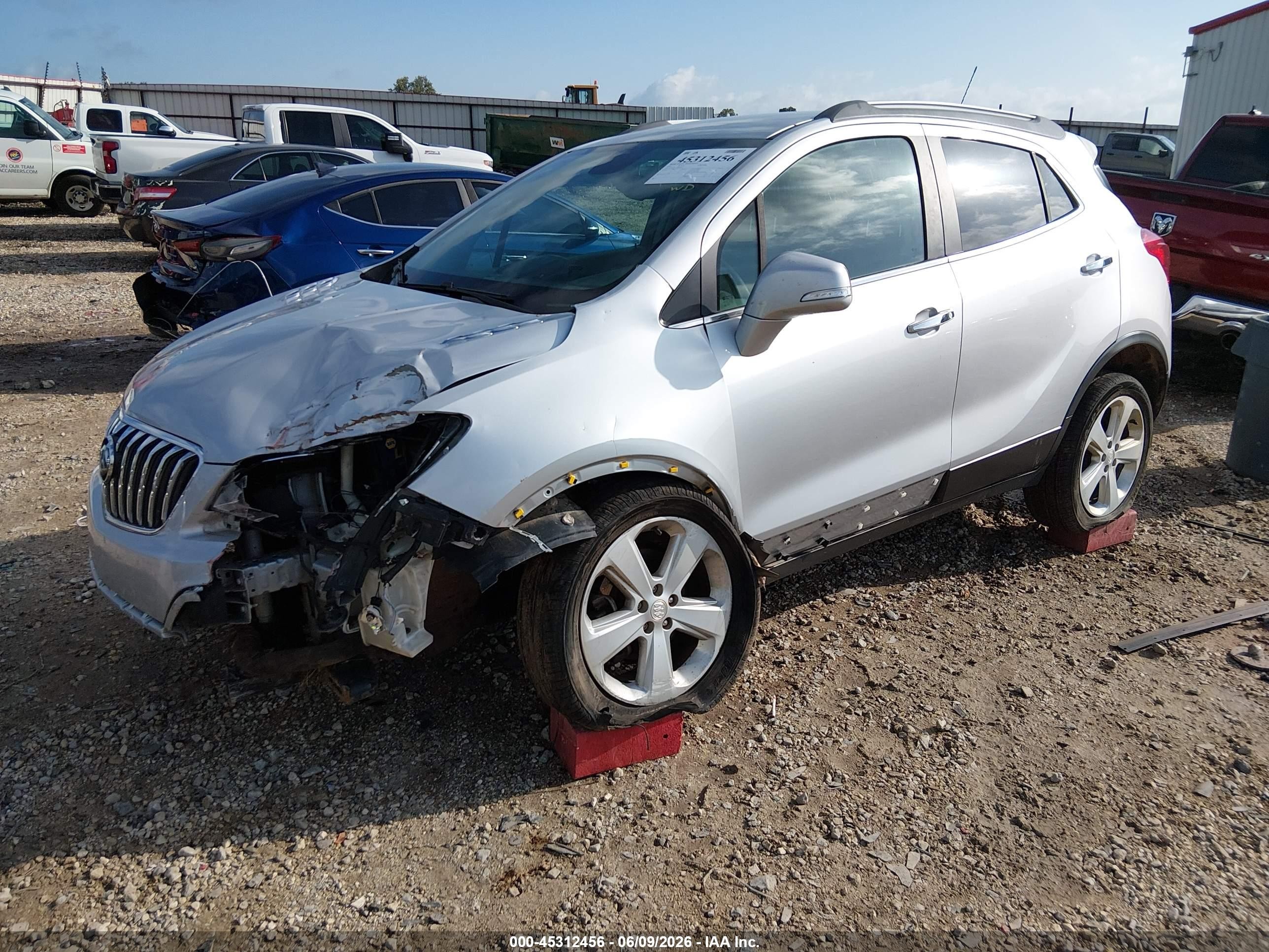 2015 Buick Encore   Silver vin: KL4CJASB4FB056433