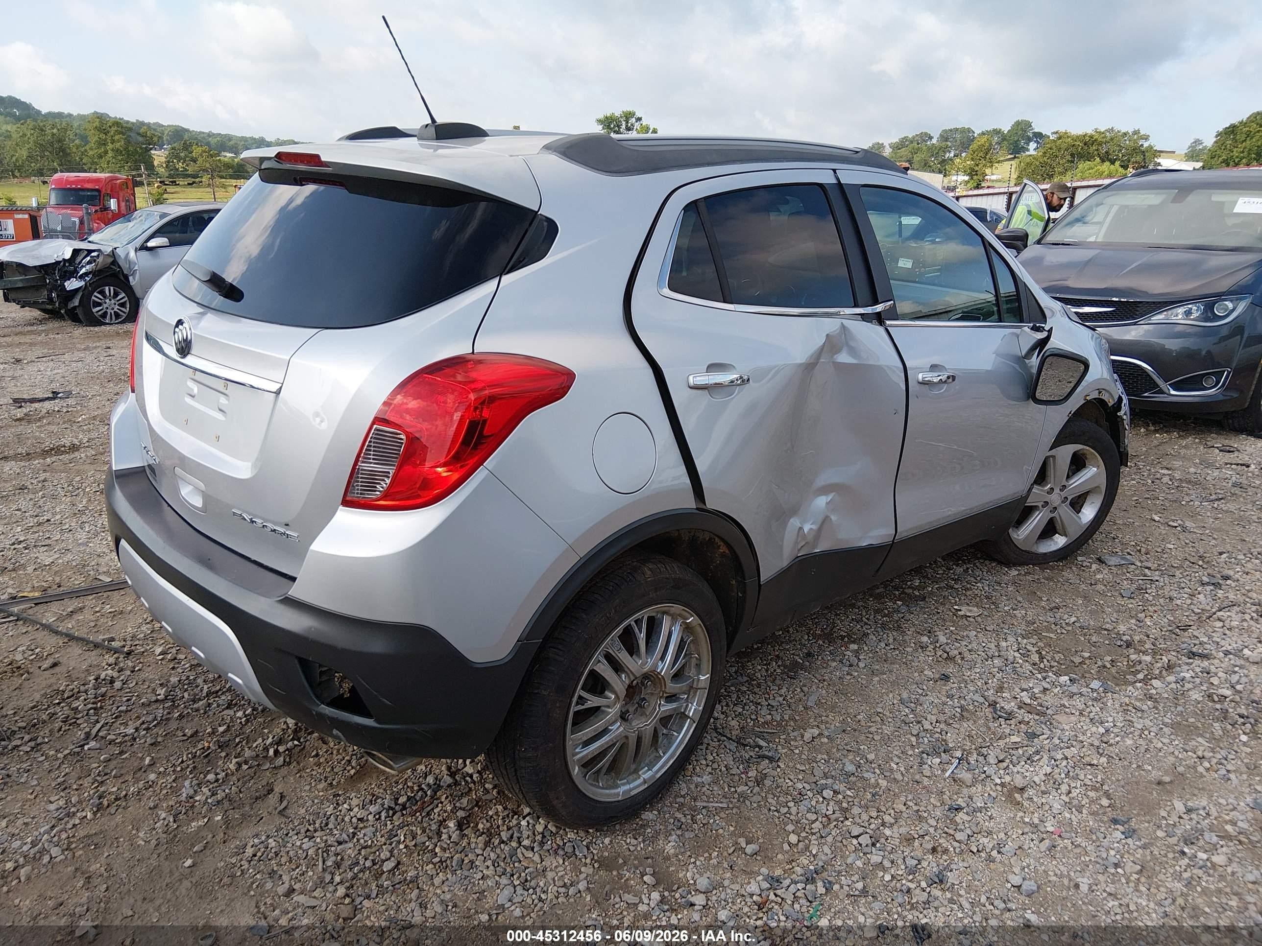 2015 Buick Encore   Silver vin: KL4CJASB4FB056433