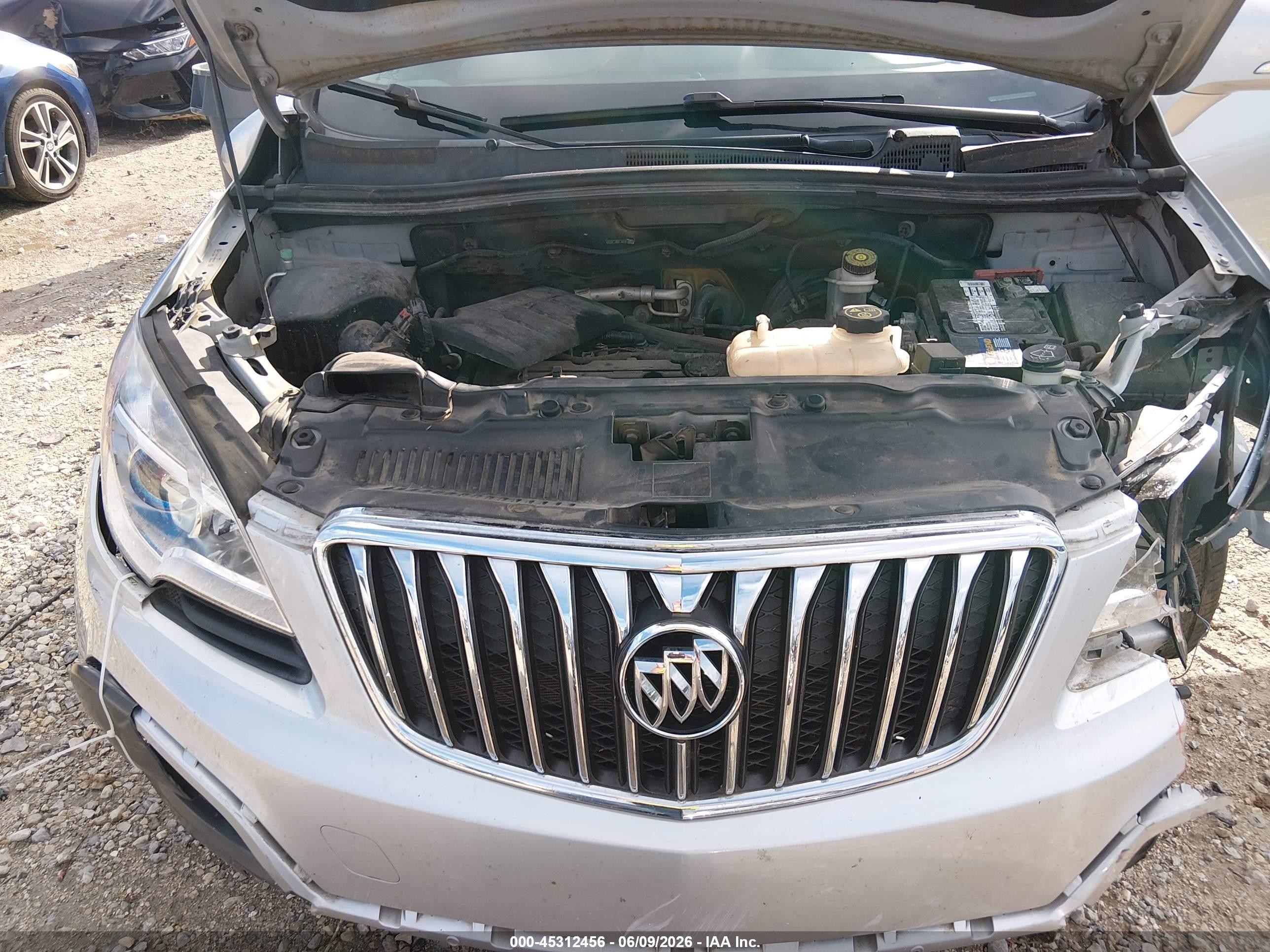 2015 Buick Encore   Silver vin: KL4CJASB4FB056433