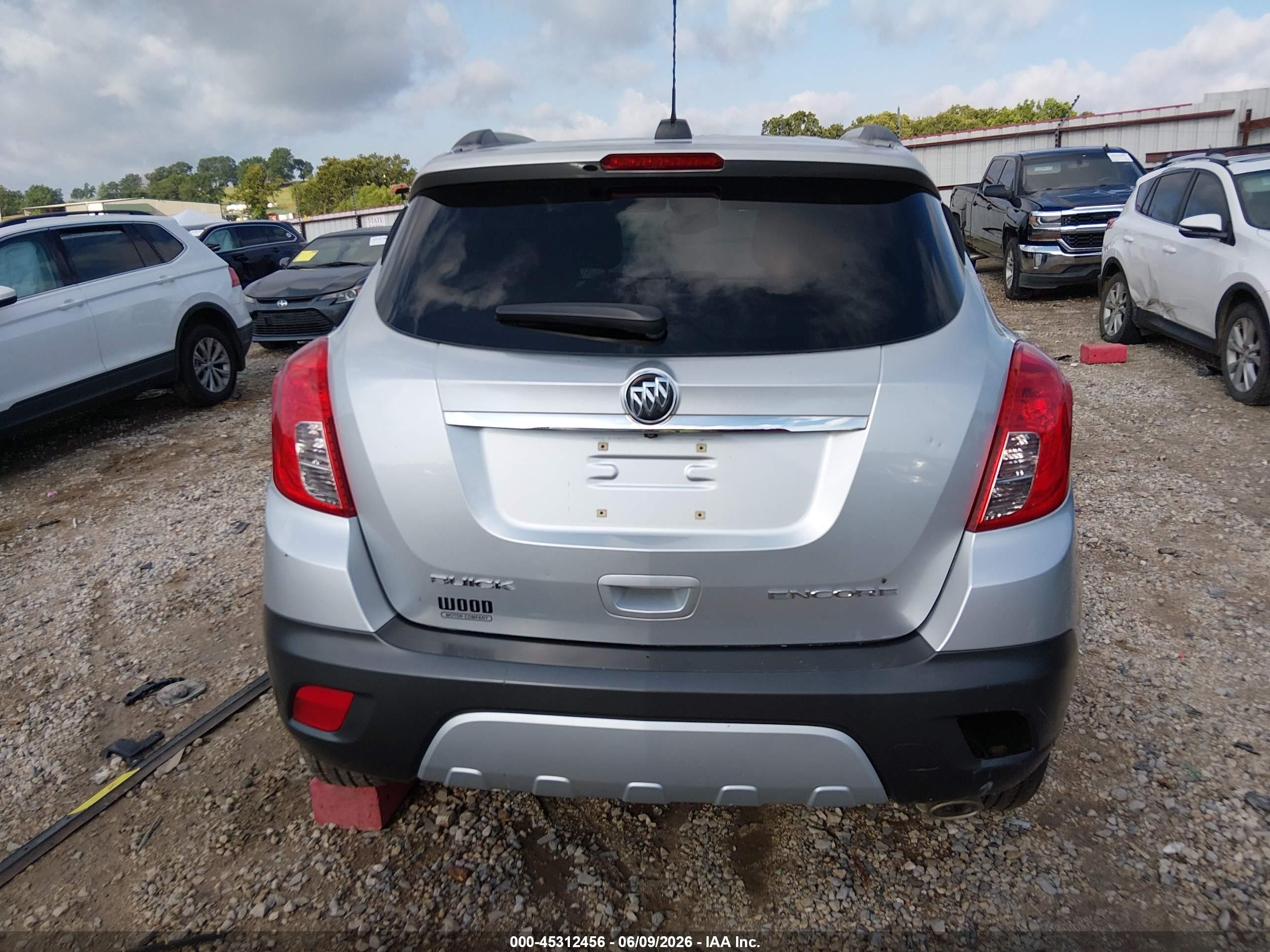 2015 Buick Encore   Silver vin: KL4CJASB4FB056433