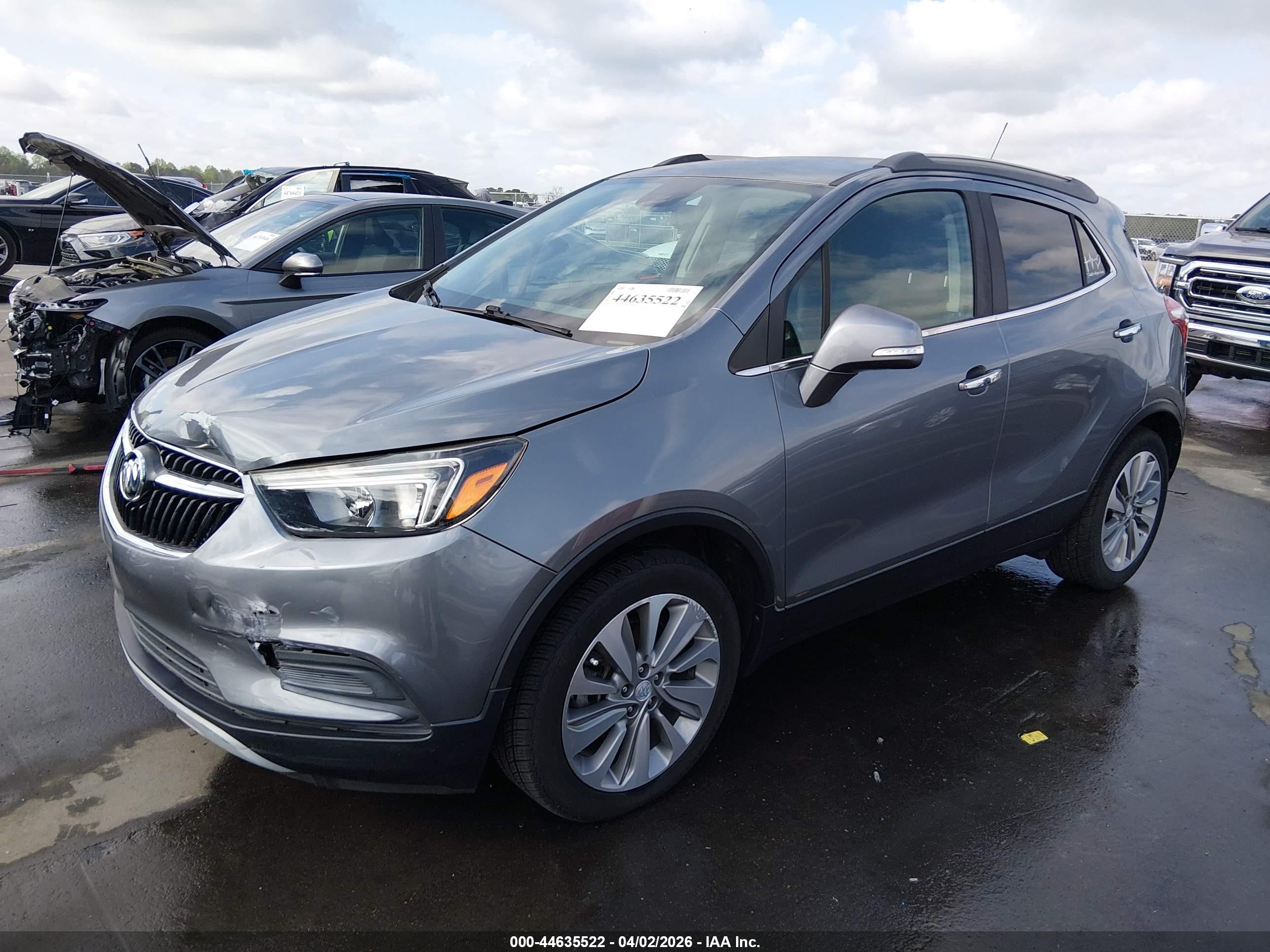 2019 Buick Encore Fwd Preferred Gray vin: KL4CJASB4KB726654