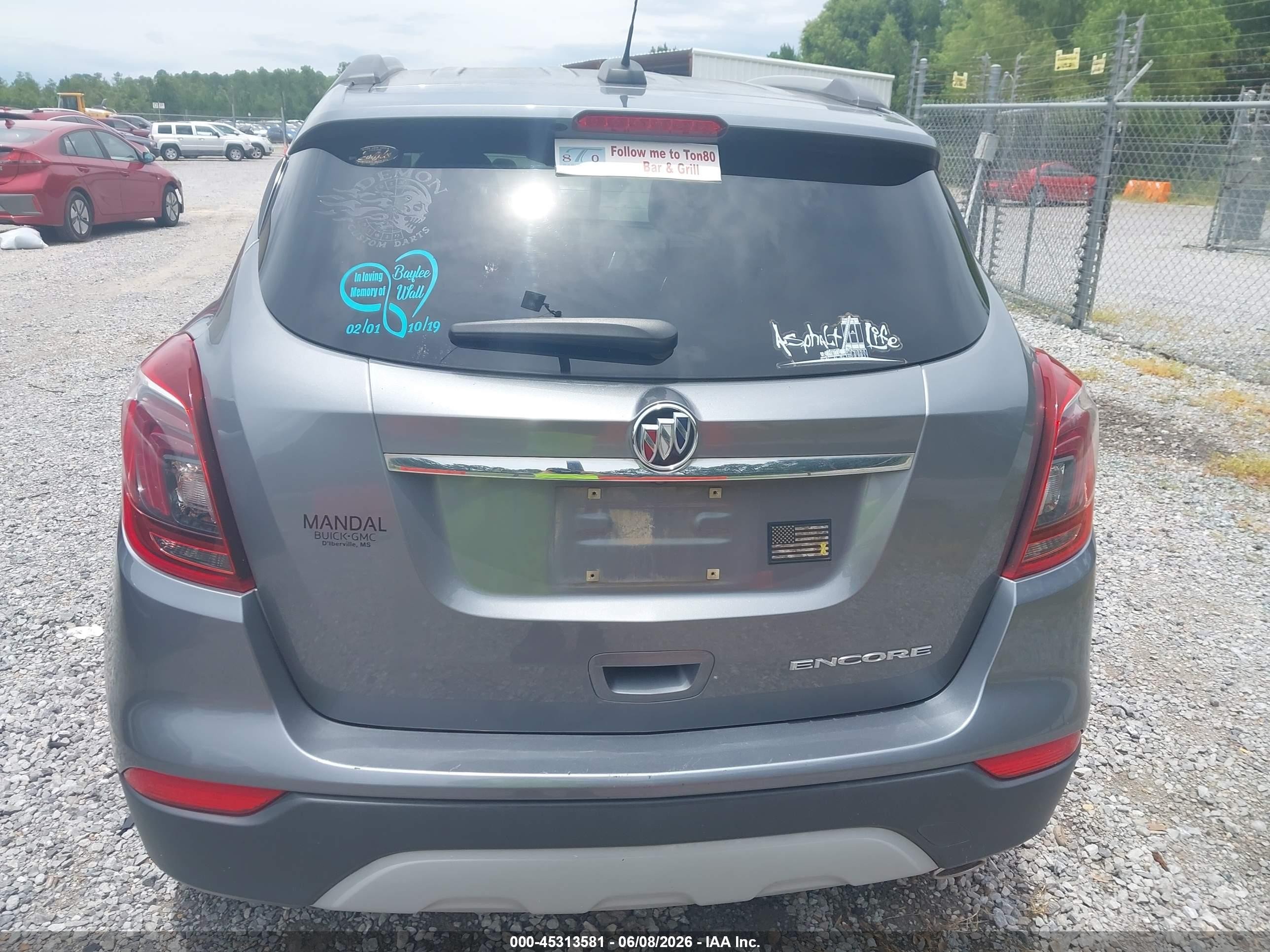 2020 Buick Encore Fwd Preferred Gray vin: KL4CJASB4LB007292