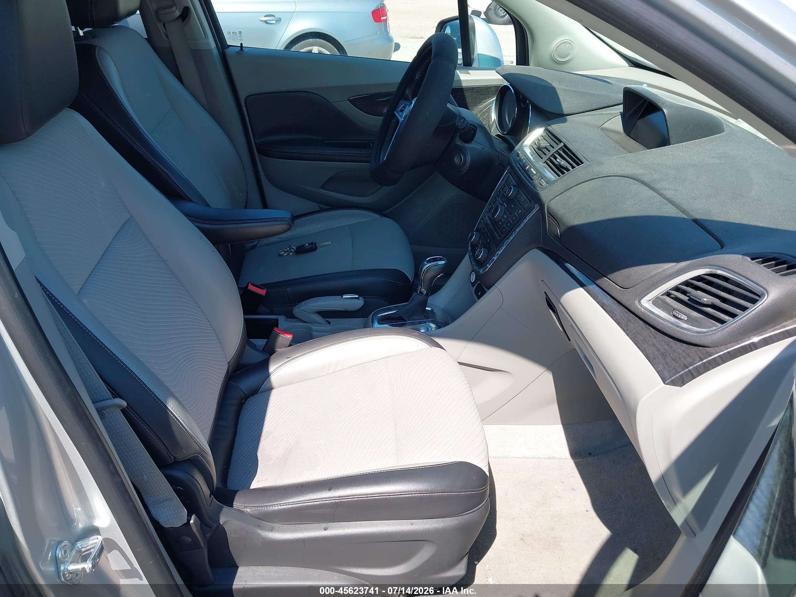 2014 Buick Encore   Silver vin: KL4CJASB5EB570659