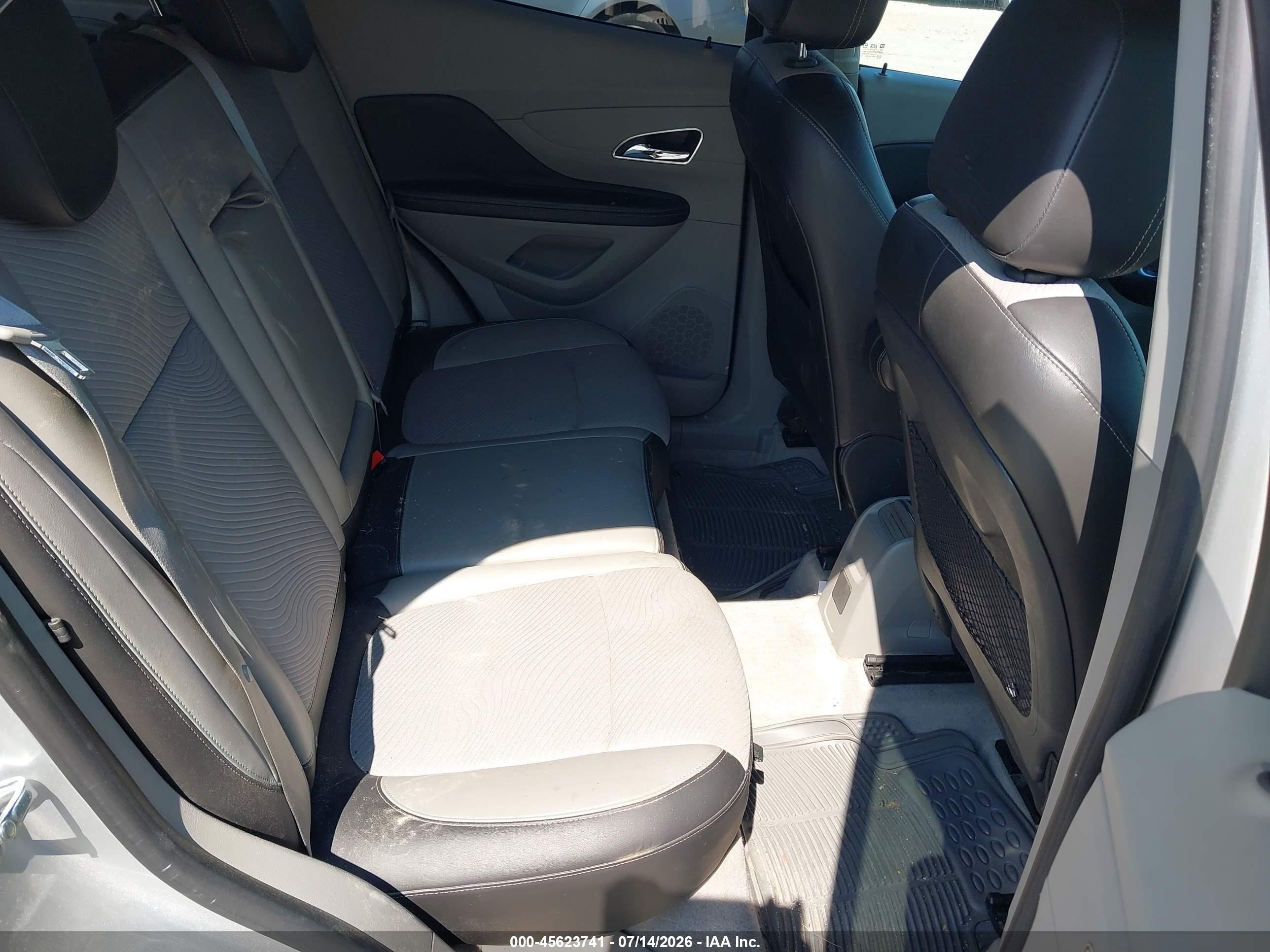 2014 Buick Encore   Silver vin: KL4CJASB5EB570659