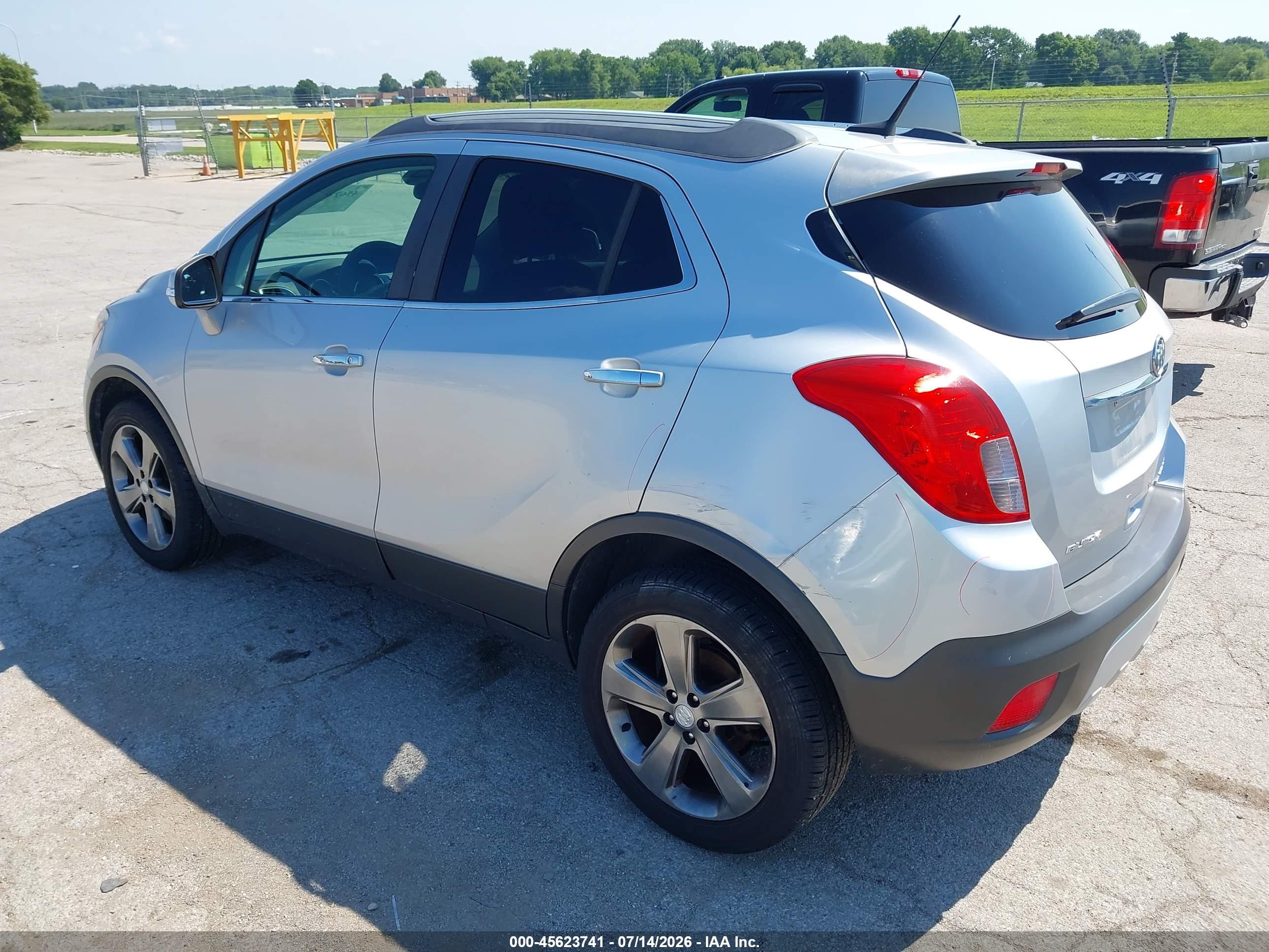 2014 Buick Encore   Silver vin: KL4CJASB5EB570659