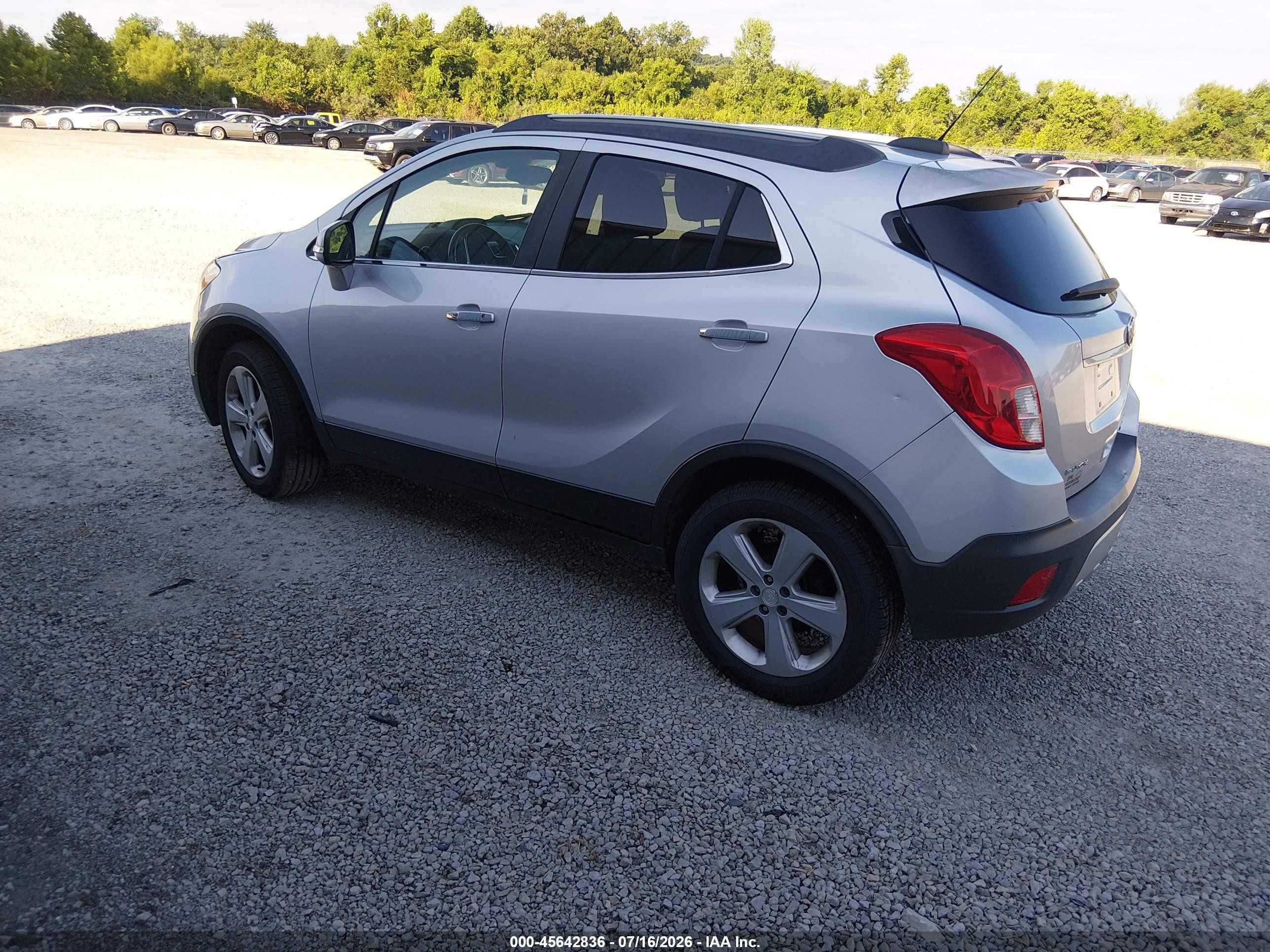 2015 Buick Encore   Silver vin: KL4CJASB5FB080806