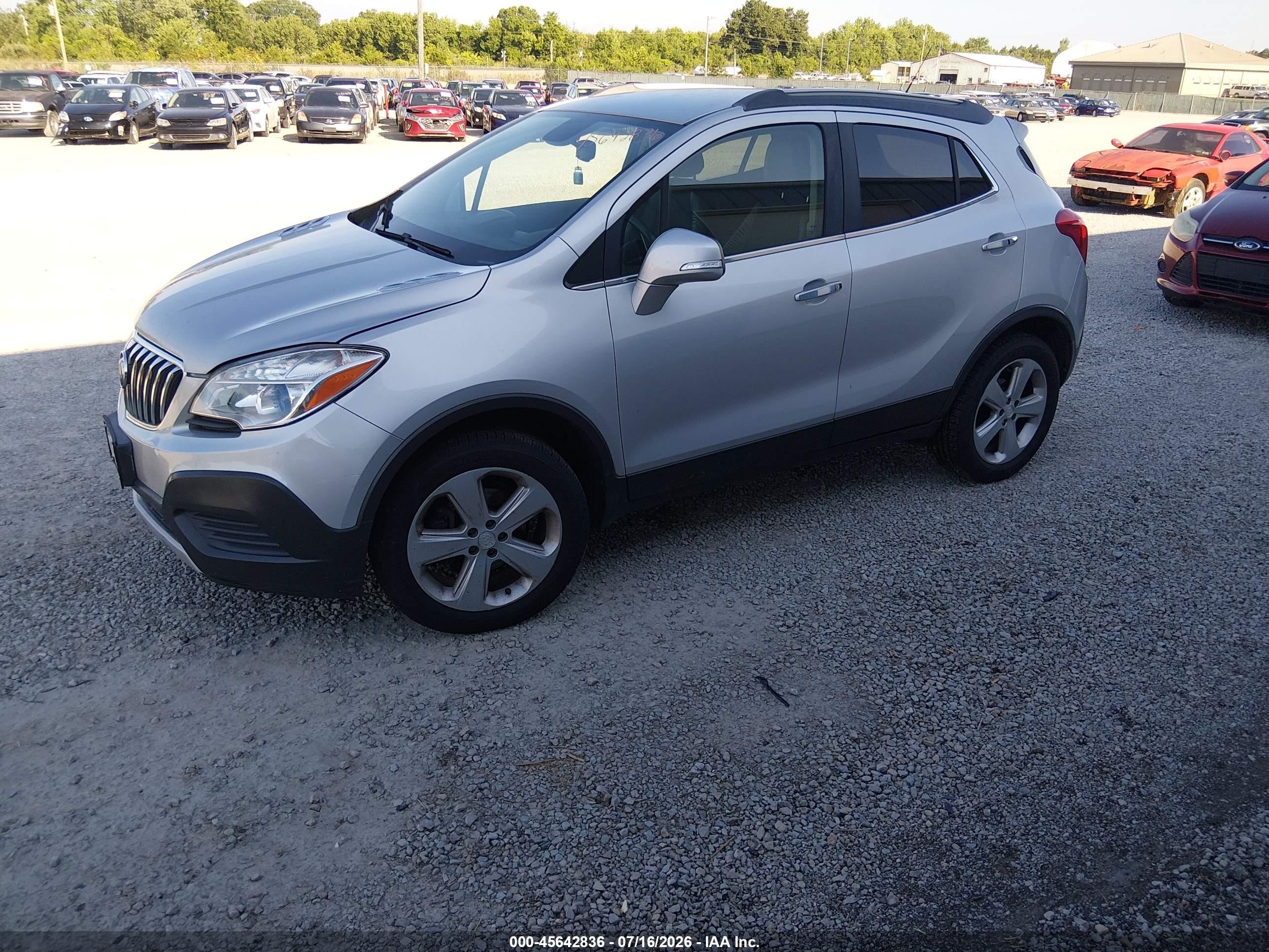 2015 Buick Encore   Silver vin: KL4CJASB5FB080806