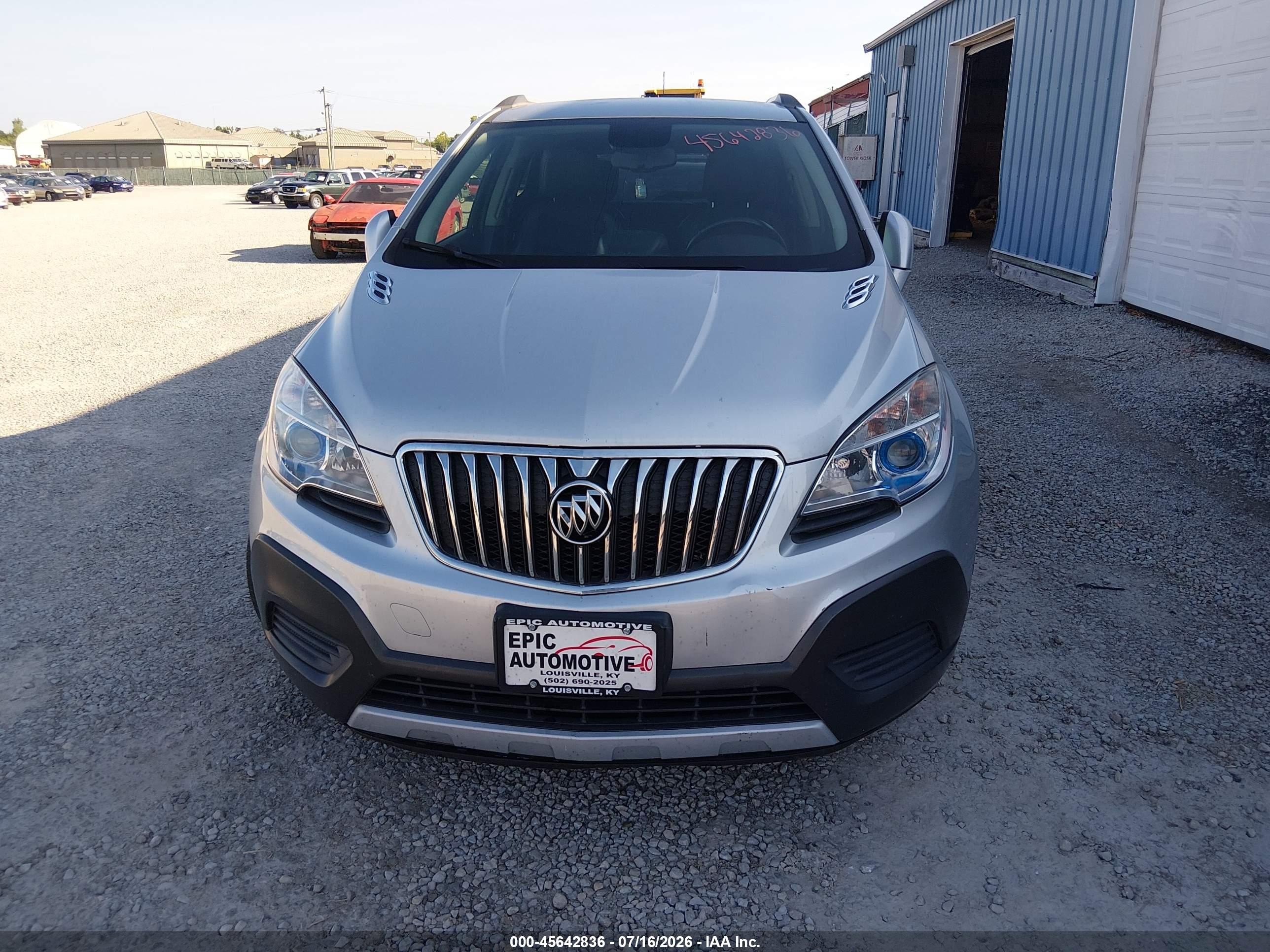 2015 Buick Encore   Silver vin: KL4CJASB5FB080806