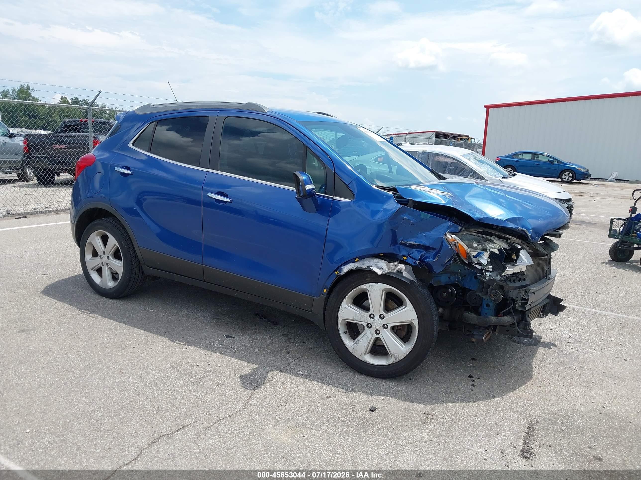 2015 Buick Encore   Синий vin: KL4CJASB5FB090686