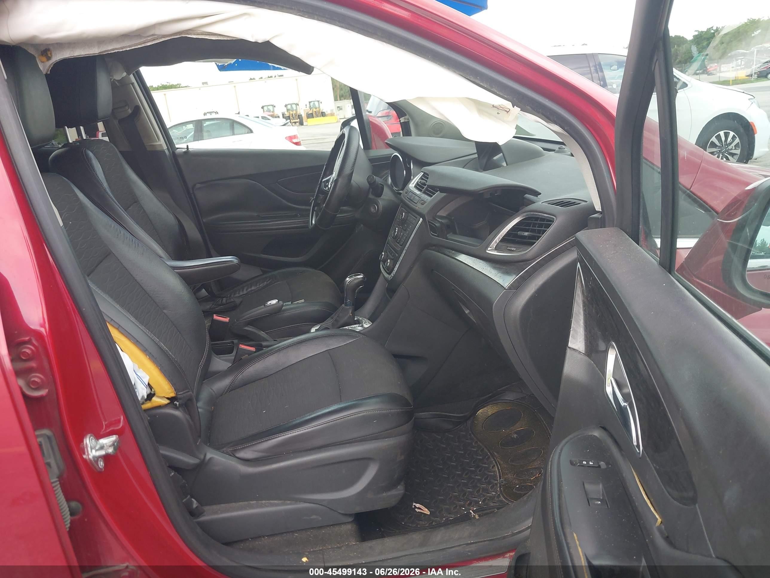 2015 Buick Encore   Красный vin: KL4CJASB5FB163183