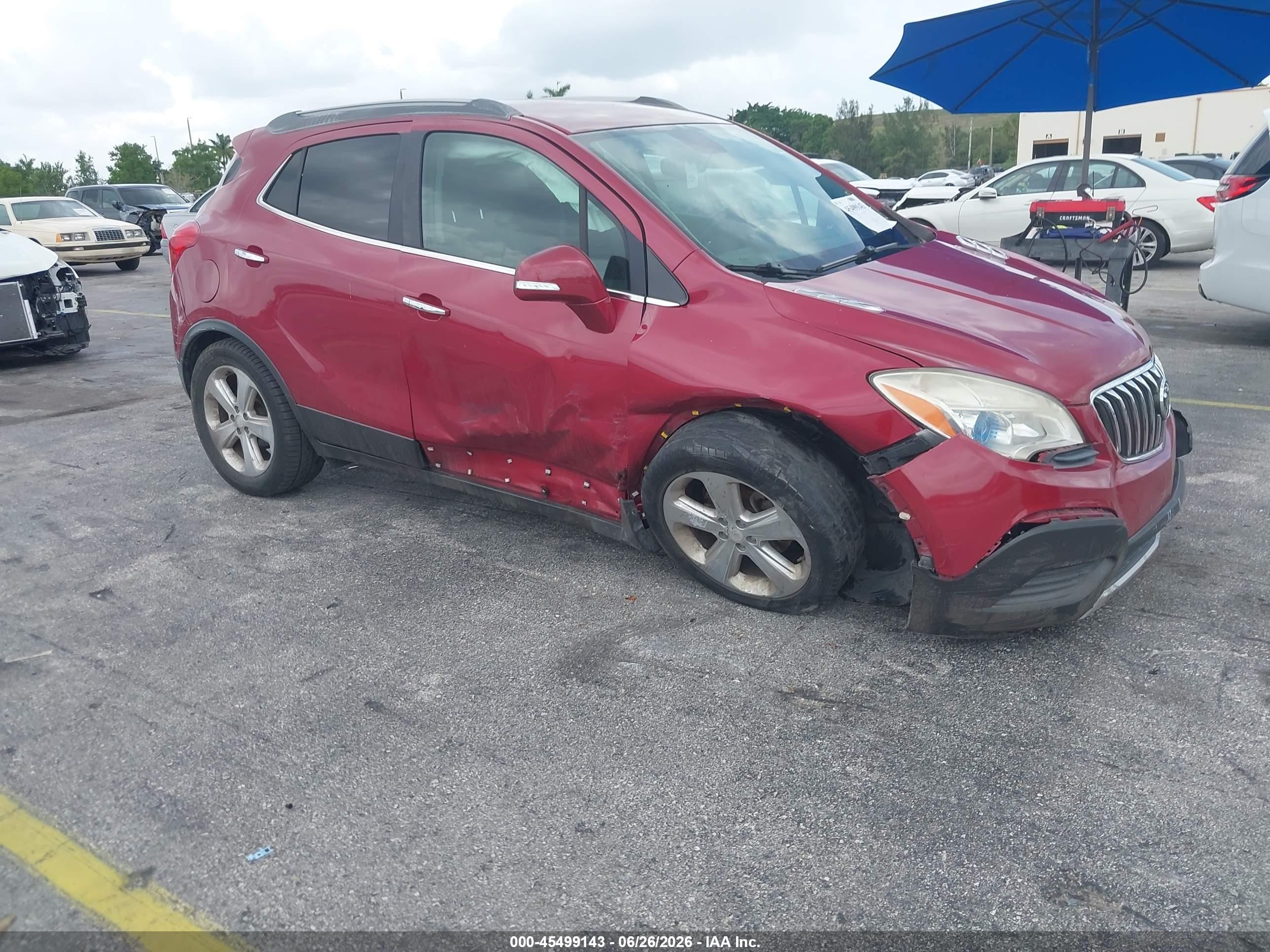 2015 Buick Encore   Red vin: KL4CJASB5FB163183