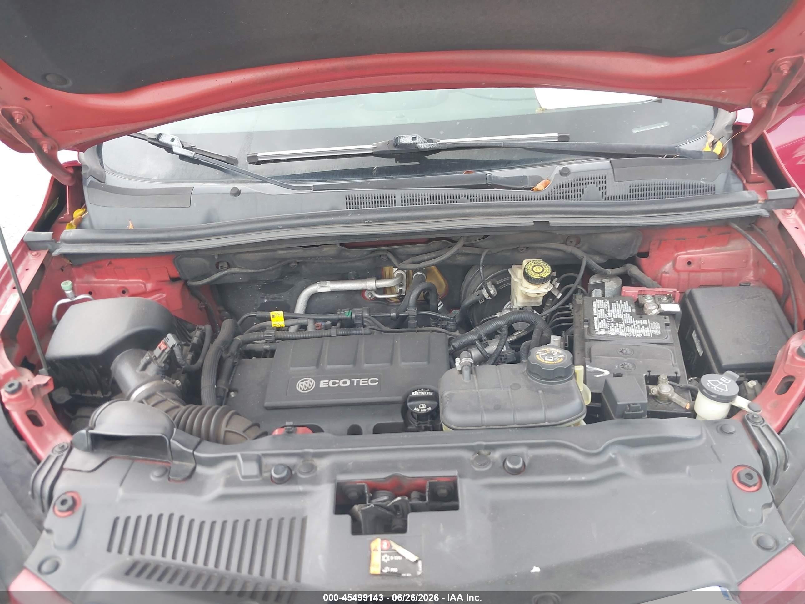 2015 Buick Encore   Красный vin: KL4CJASB5FB163183