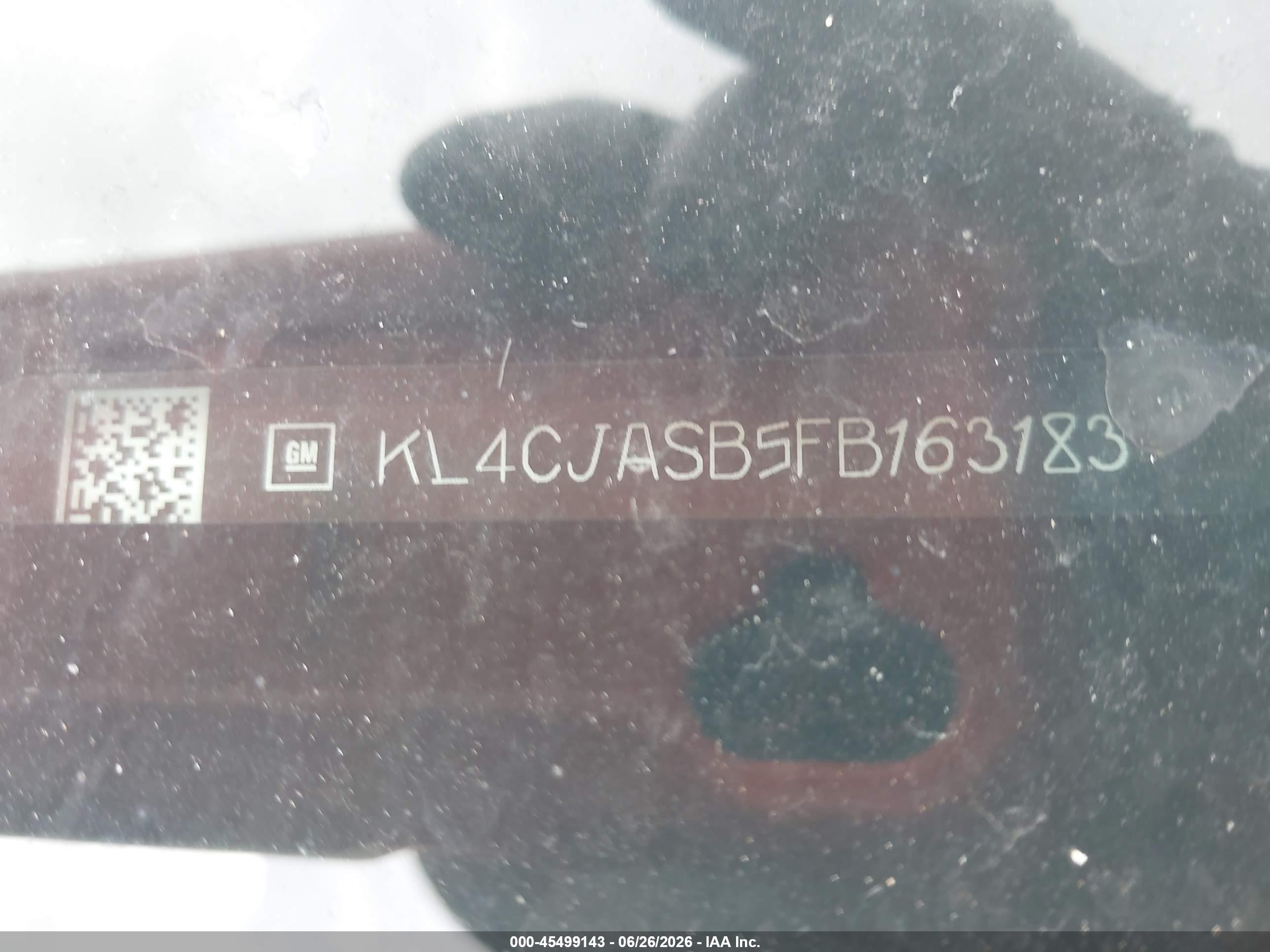 2015 Buick Encore   Красный vin: KL4CJASB5FB163183