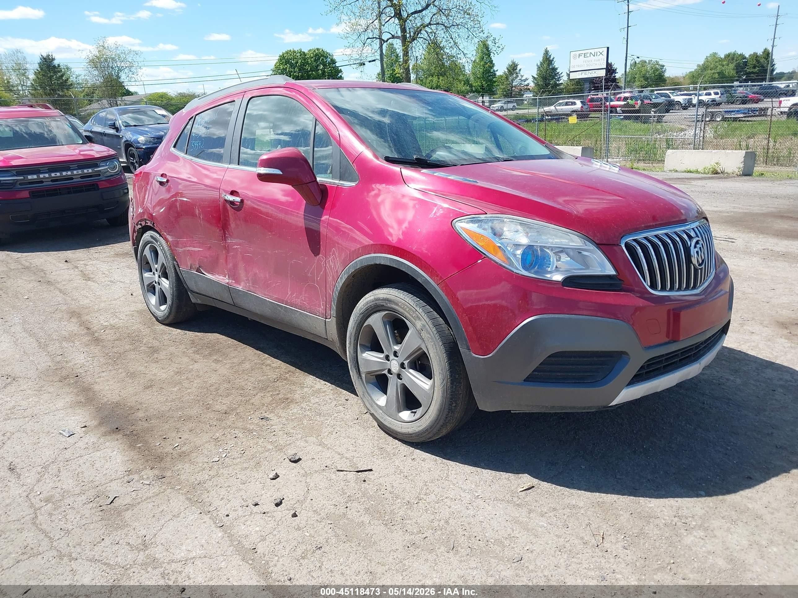 2014 Buick Encore   Red vin: KL4CJASB6EB659592