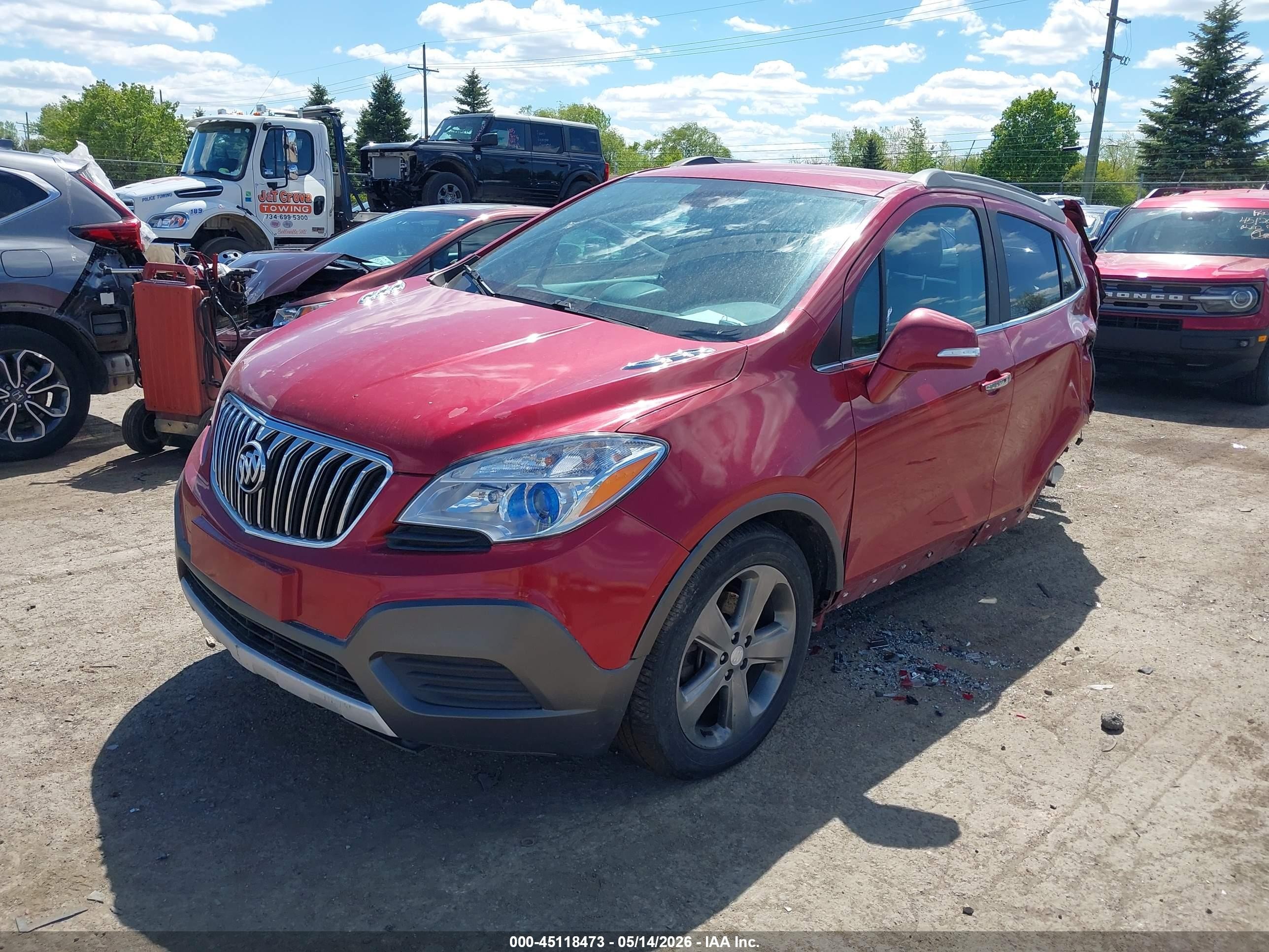 2014 Buick Encore   Red vin: KL4CJASB6EB659592