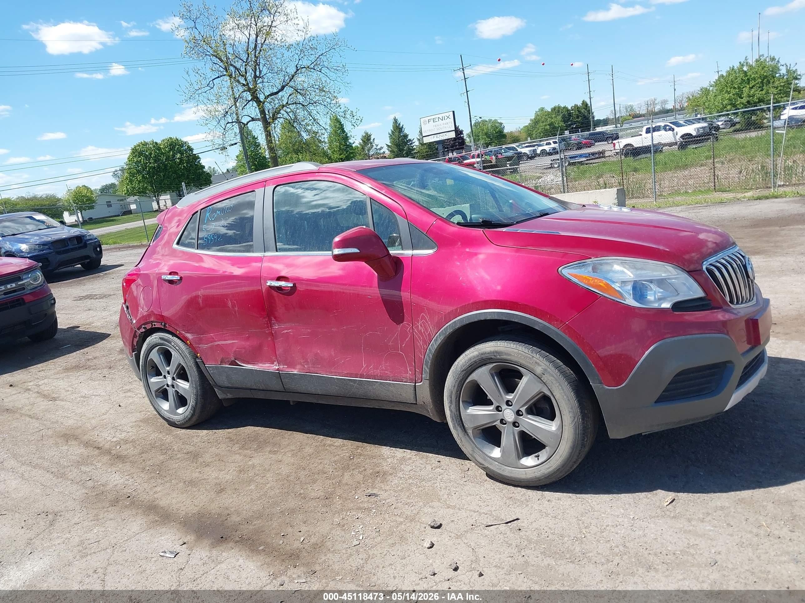 2014 Buick Encore   Red vin: KL4CJASB6EB659592