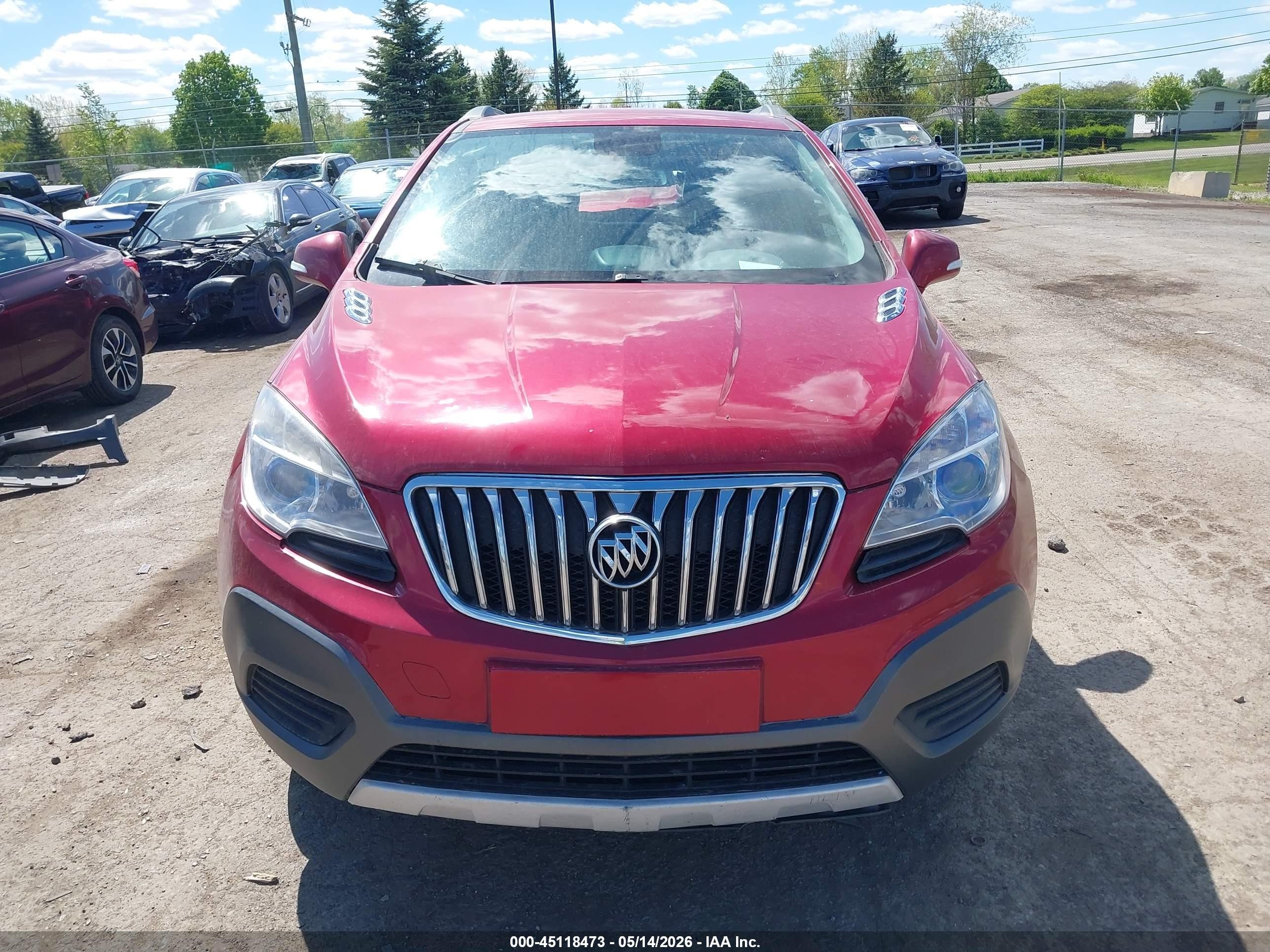 2014 Buick Encore   Red vin: KL4CJASB6EB659592