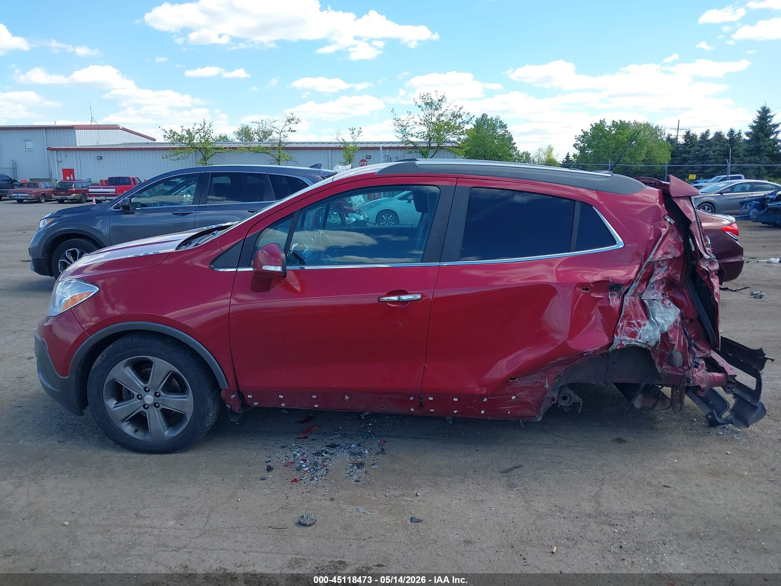 2014 Buick Encore   Red vin: KL4CJASB6EB659592